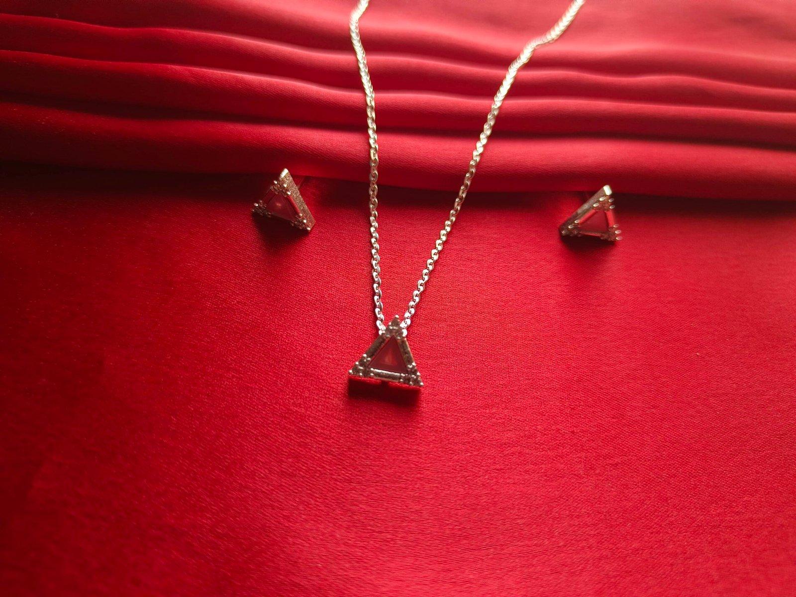 Ayla Pendant Earrings Set view 1