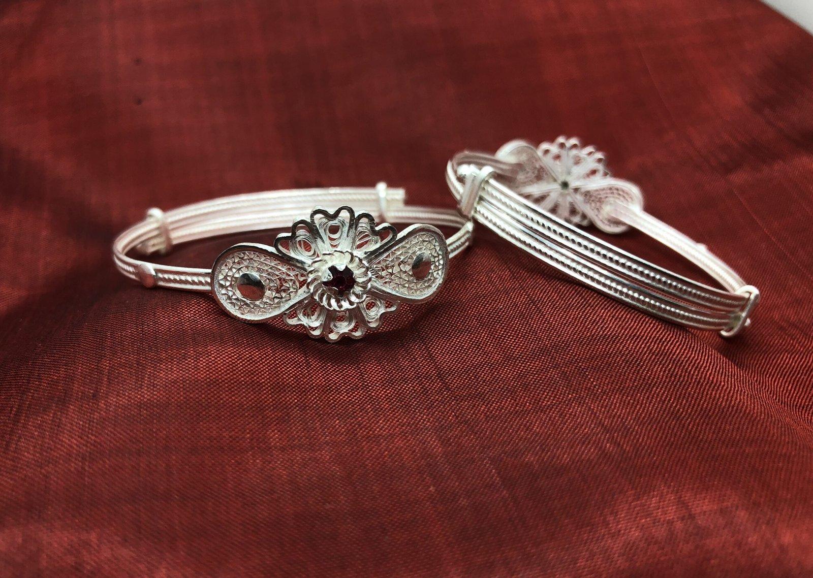 Baby Filigree Fancy Bangle view 3