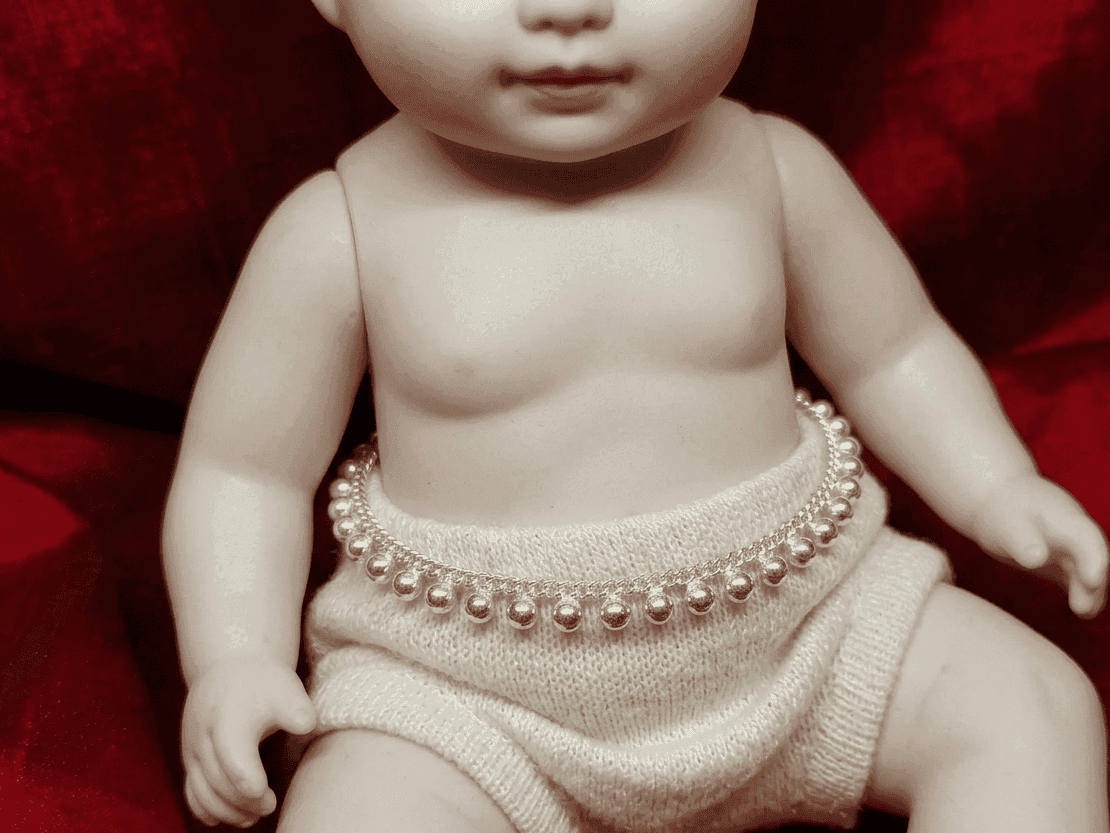 Baby Waist Band / Kamarbandh / ottiyanam / vaddanam / Kardhani for Kids/newborn view 4