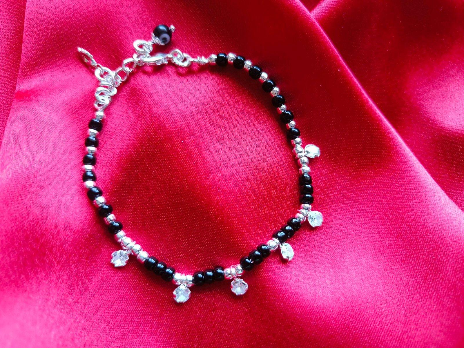 Drop stone Mangalsutra / Nazariya Bracelet