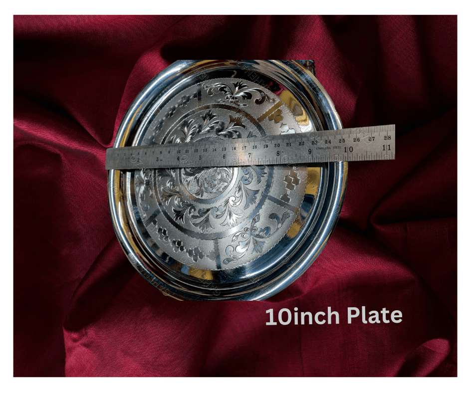 Gahenaz 925 Silver Designer Thali view 3