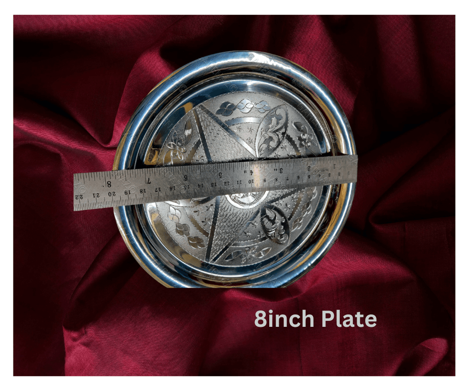 Gahenaz 925 Silver Designer Thali view 4