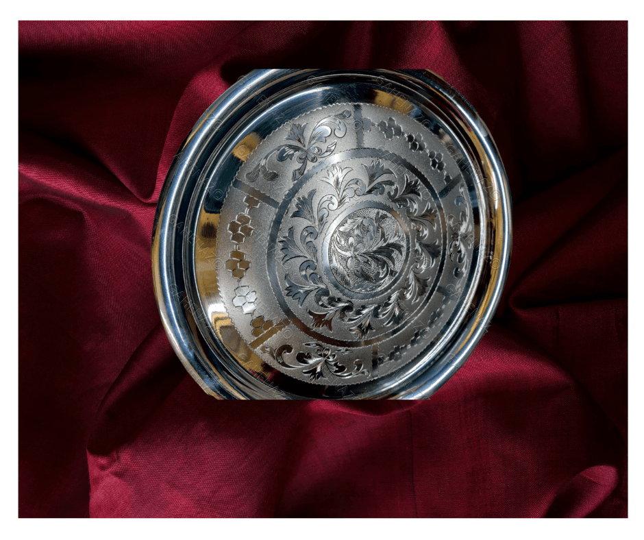 Gahenaz 925 Silver Designer Thali view 5
