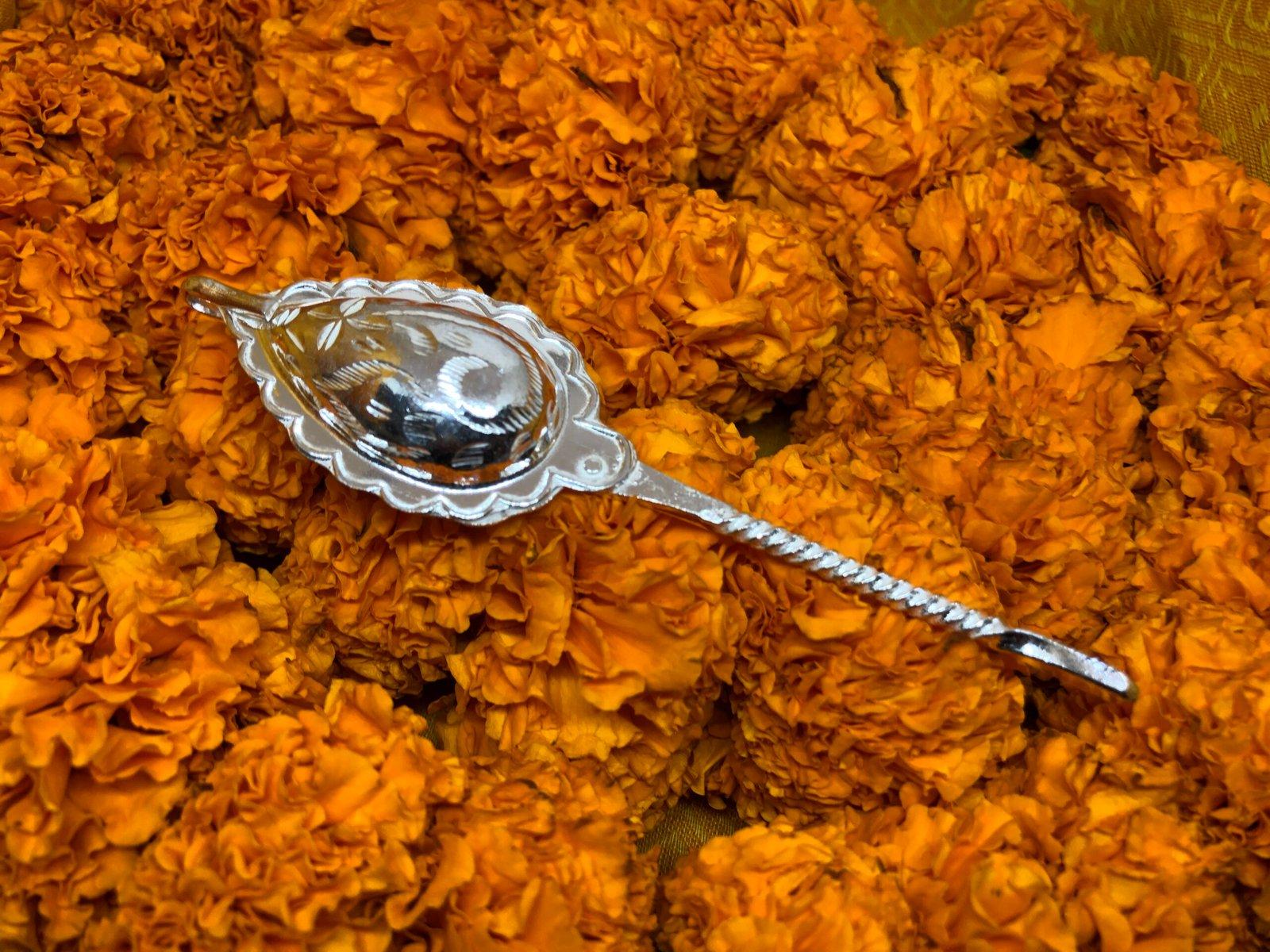 Gahenaz Silver 925 handmade antique traditional Kajallata/Kajrota/Kajaldani/Kajalpati/Kajal Box for newborn baby and wedding view 1