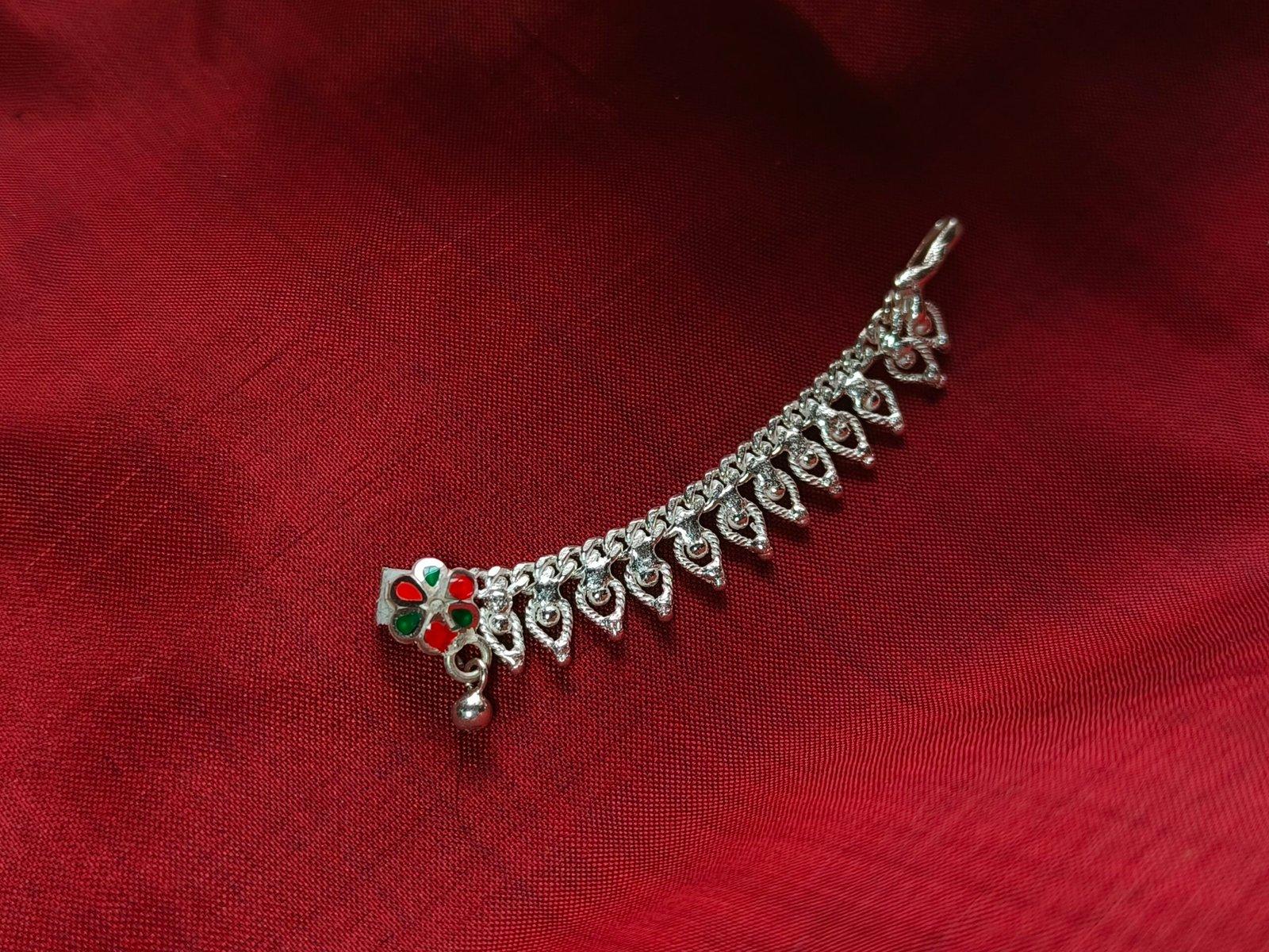 Gahenaz silver Ambika Nose Ring/ Noth Tana for Idol view 1