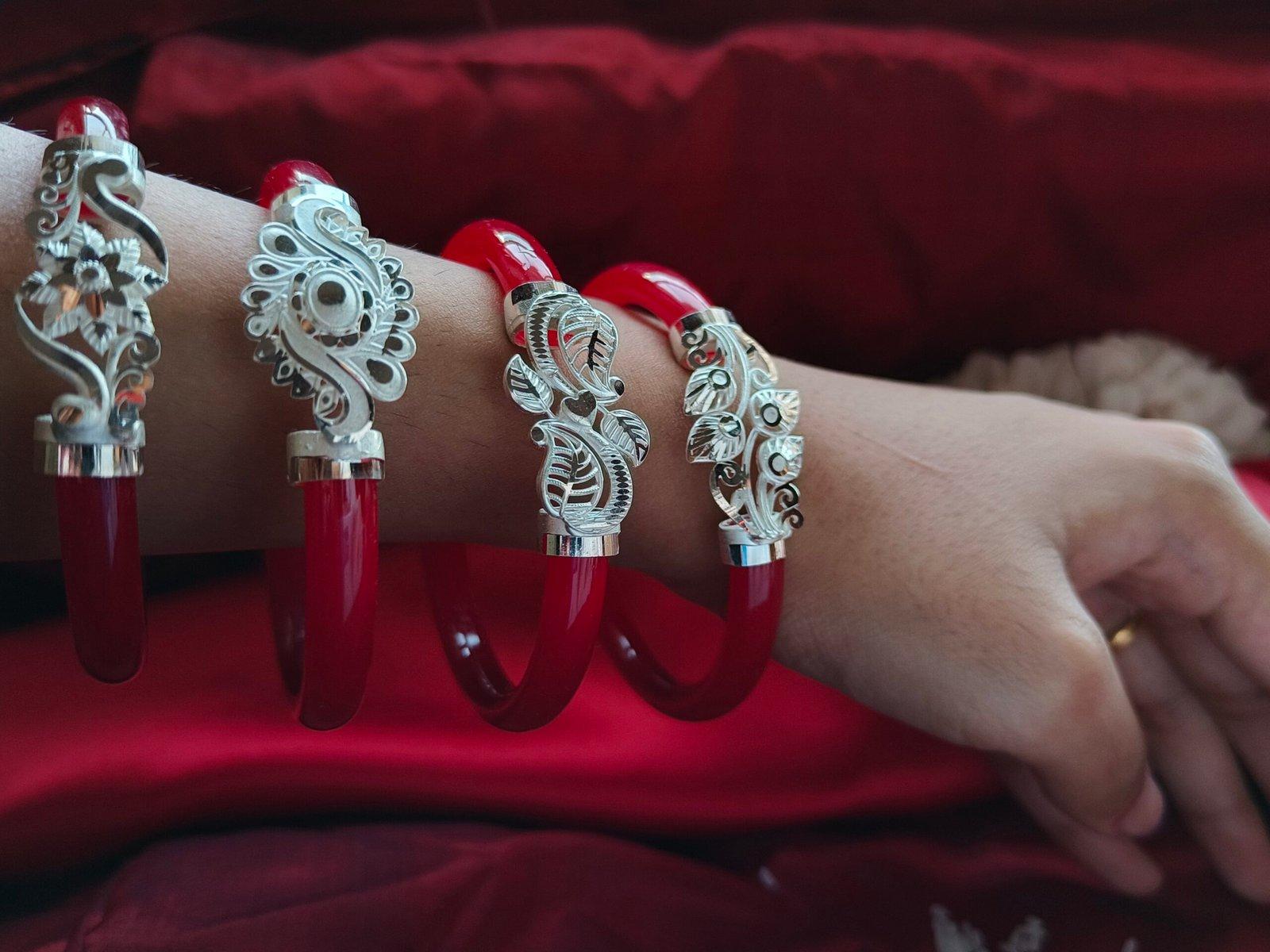 Gahenaz Silver Bracelet Pola Pata Bahari Size 2.6 view 3