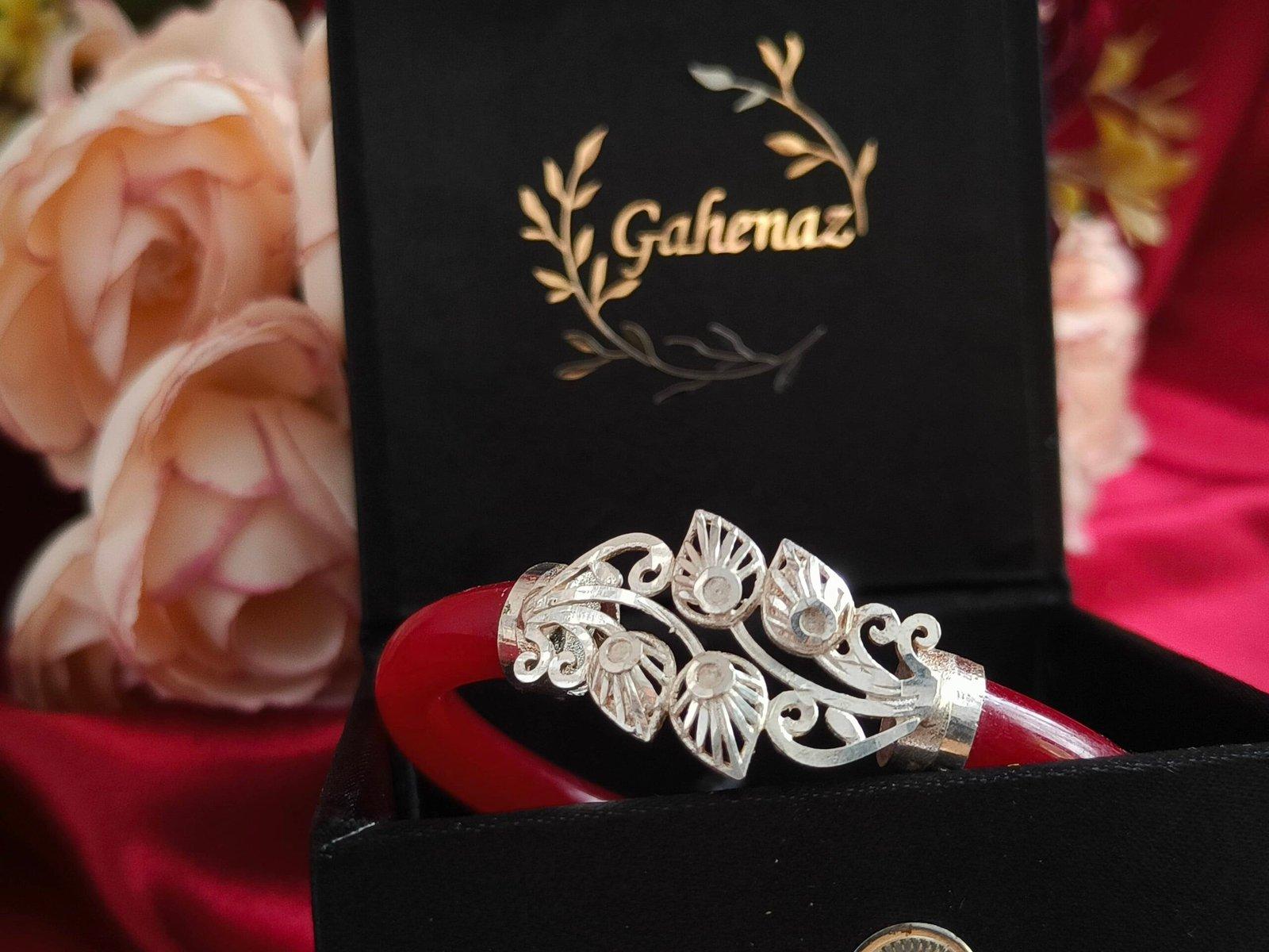 Gahenaz Silver Bracelet Pola Pata Bahari Size 2.6 view 5