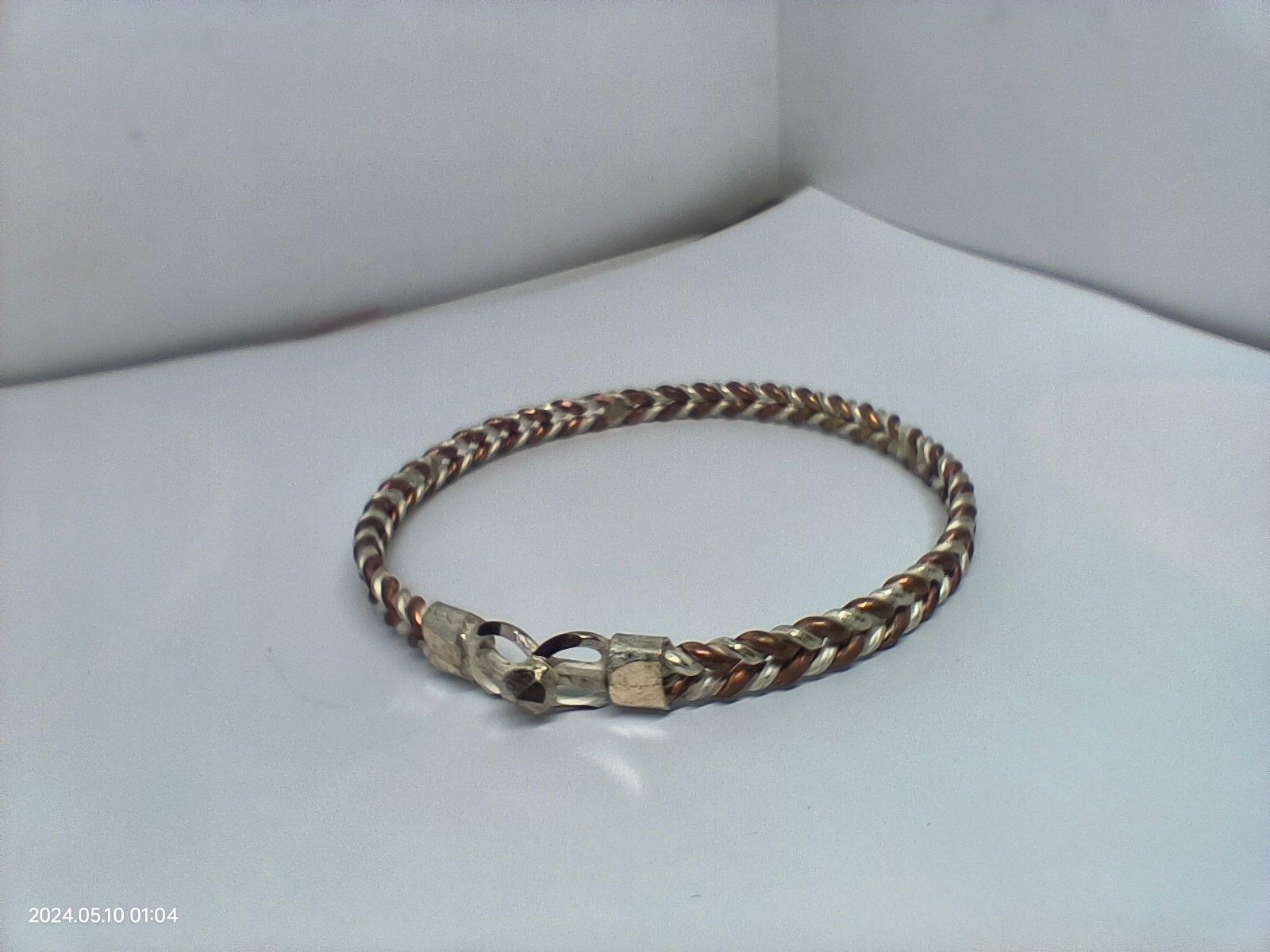 Gahenaz Silver Copper Kada / Noa / Loha / 2 Metal Bangle view 2