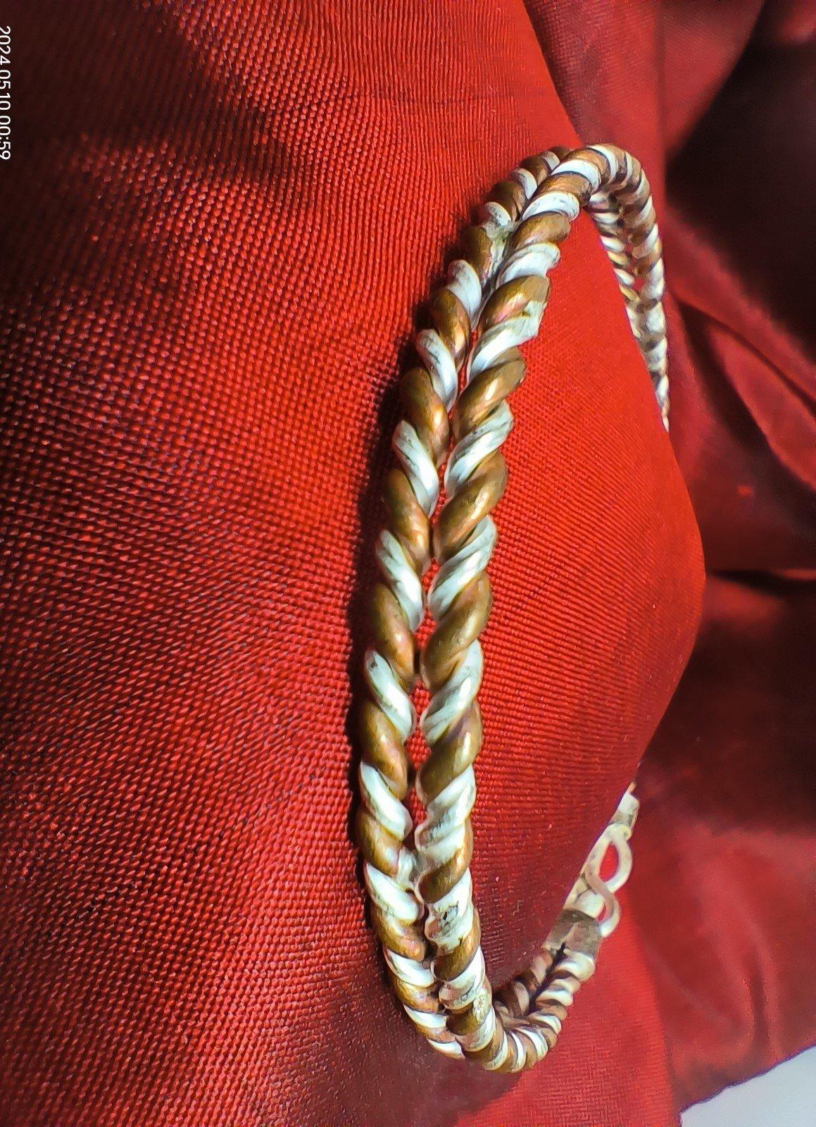 Gahenaz Silver Copper Kada / Noa / Loha / 2 Metal Bangle view 4