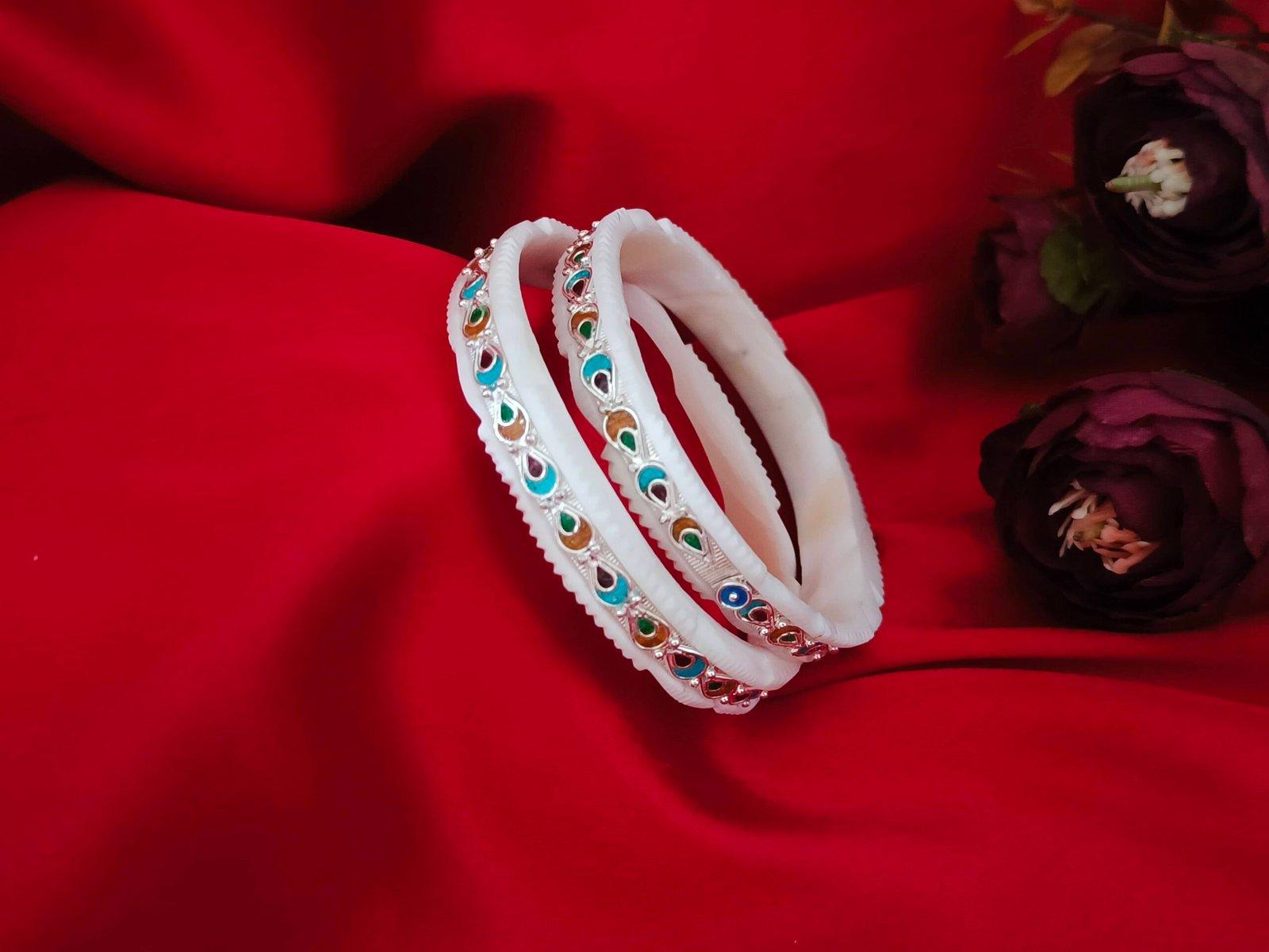 Gahenaz Silver Diya Meena Sakha 2.8 view 2