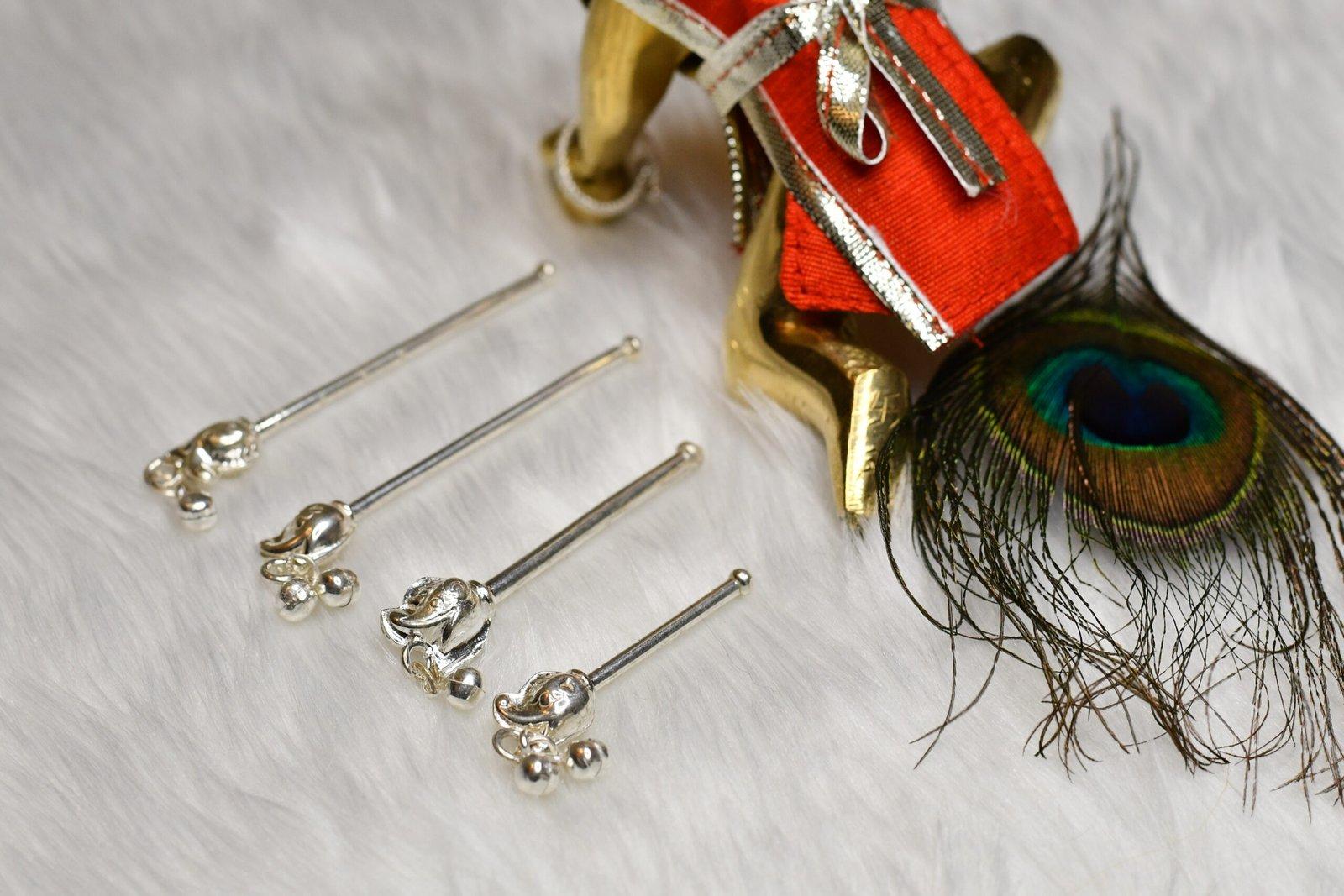 Gahenaz Silver Flute / Bashi for Laddu Gopal / Krishna / Kanha view 2