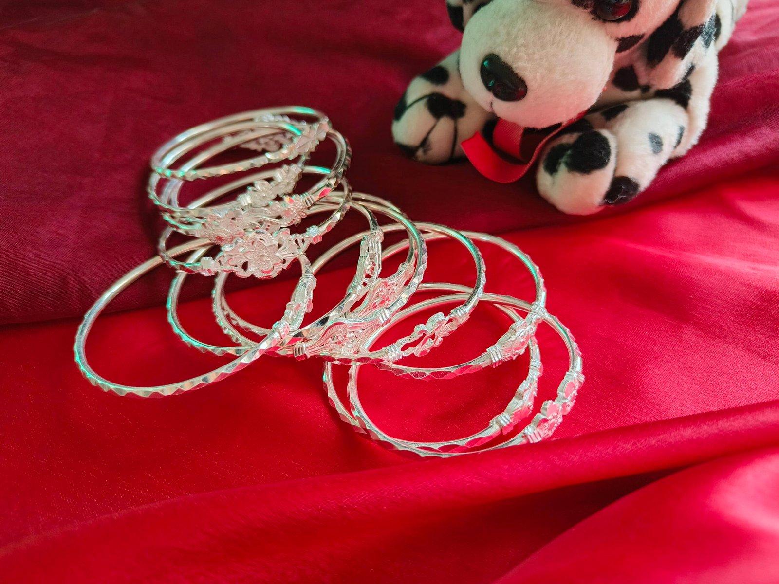 Gahenaz Silver Ganesha Loha / Noa / Bangle for Miss Size 2 view 3