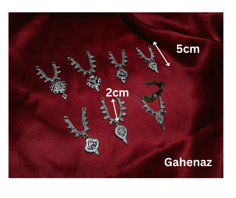 Gahenaz silver Idol Necklace for 0-2 size Goddess/ idol/ Ganapati 2inch view 2