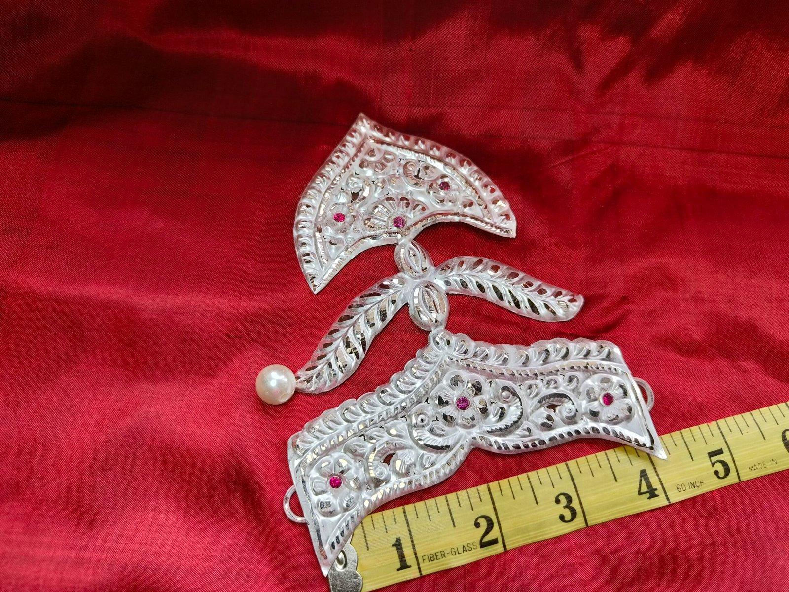 Gahenaz Silver Mukut for Devi Ma view 2