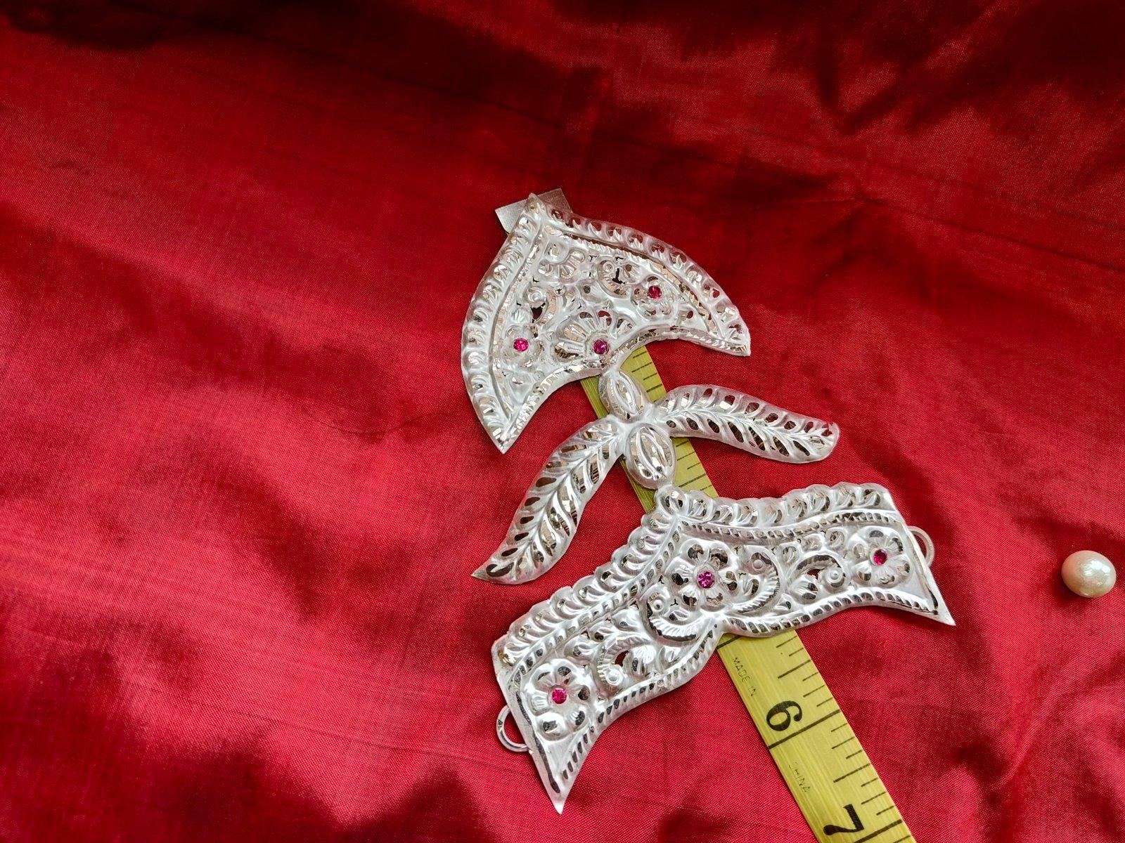 Gahenaz Silver Mukut for Devi Ma view 3