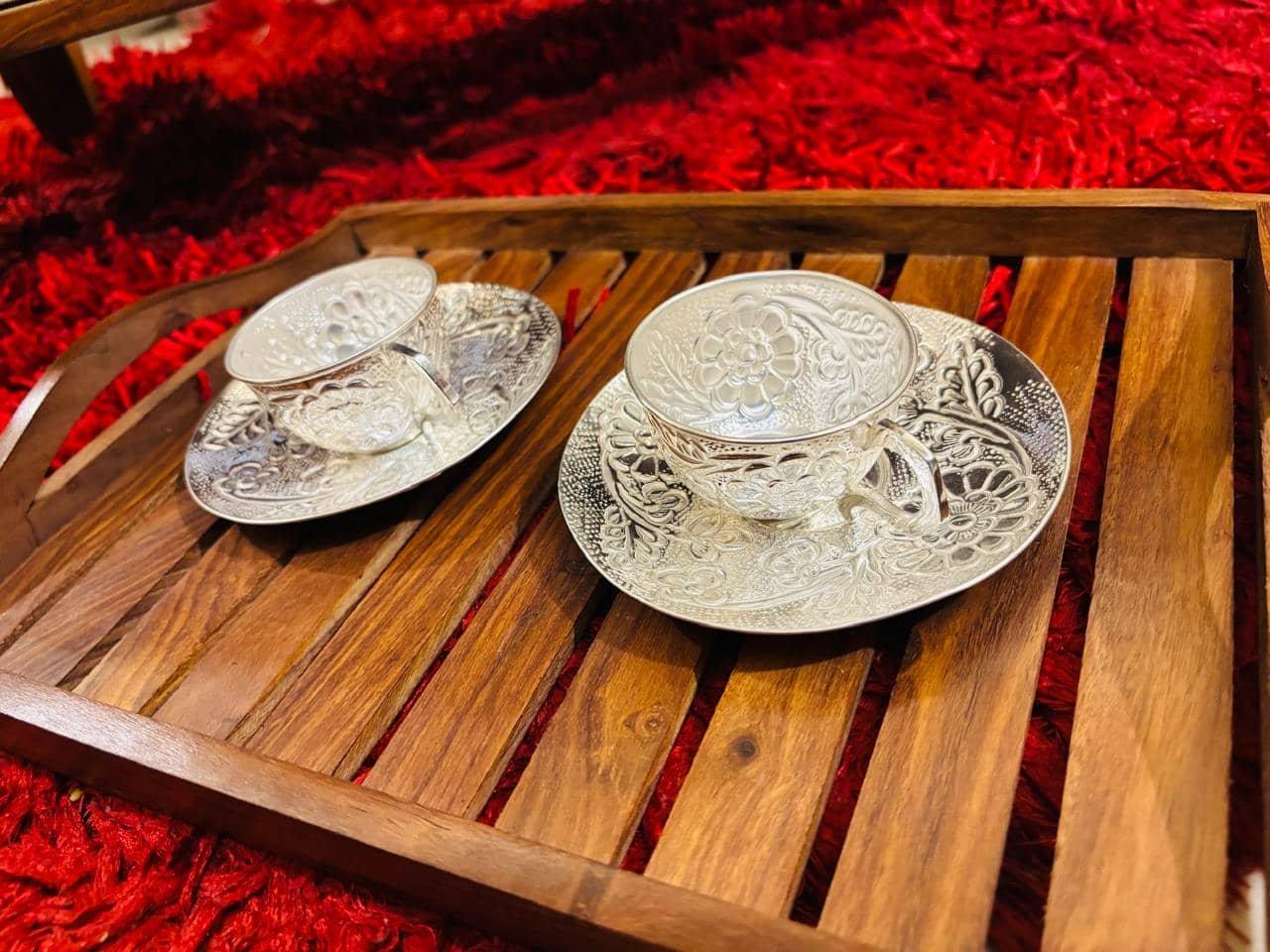 Gahenaz Silver Tea Cup Set view 2