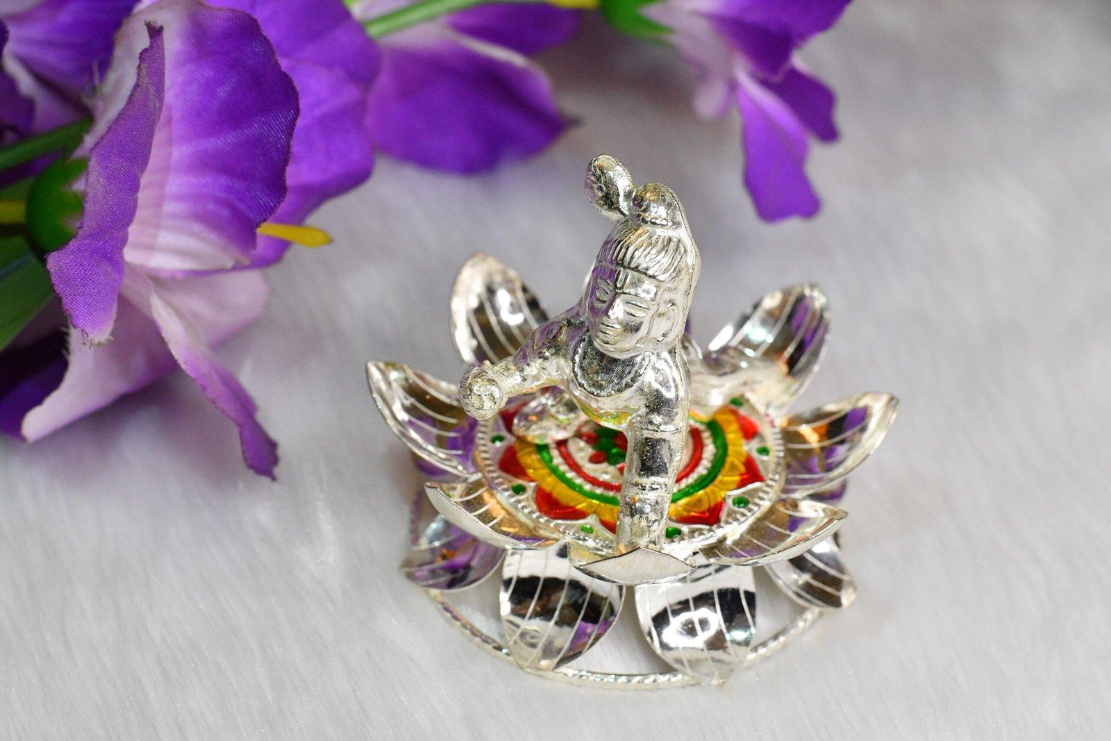 Meenakari Lotus Singhasan view 3