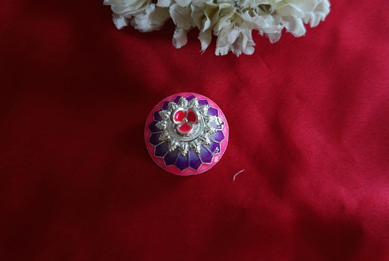 Mohini Kumkum Box / Sindoorbox with sindoor stick view 1