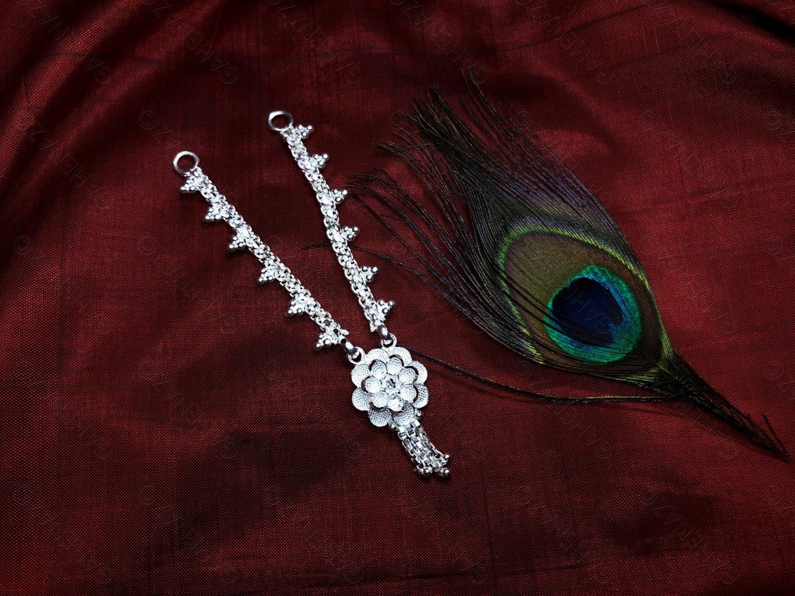 Mrinmayee Necklace for God/Idol/Deity size 6inch above view 3