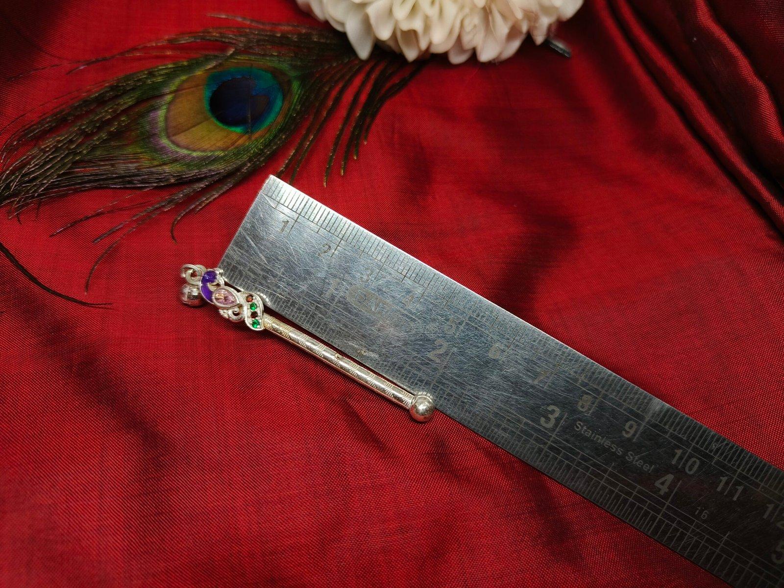 Peacock Bashi 2inch / Flute for Laddu Gopal / Kanha view 4