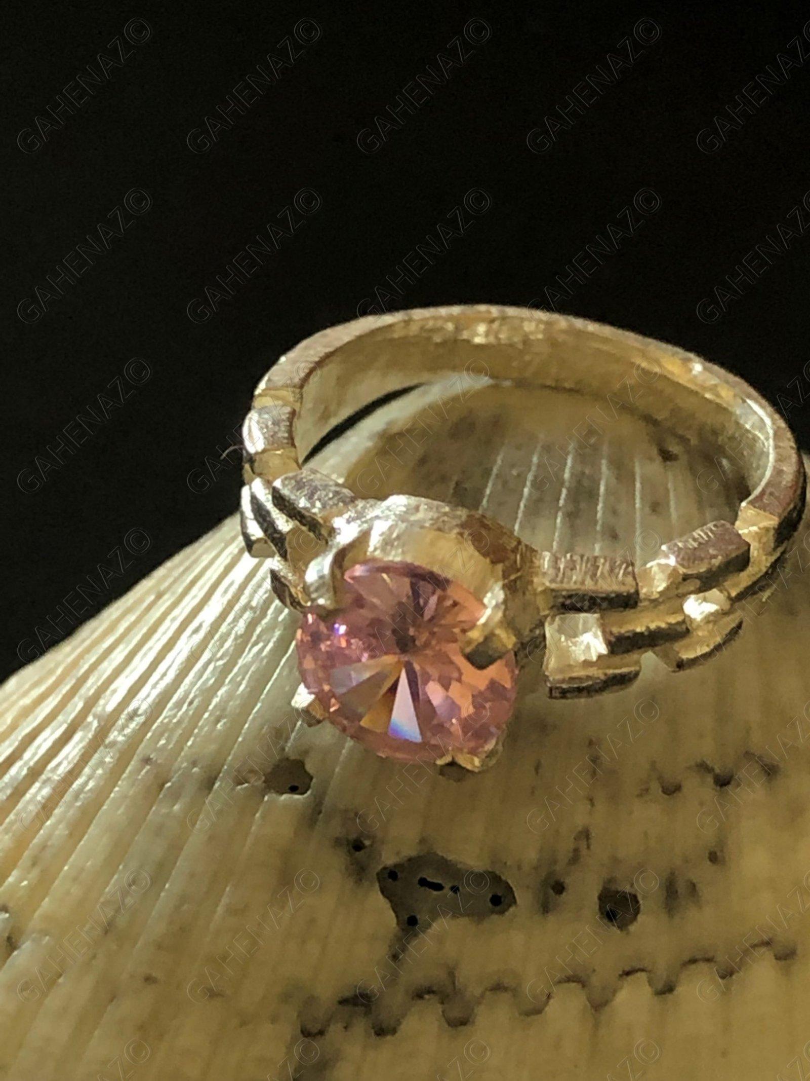 Pink Stone Baby Ring view 2