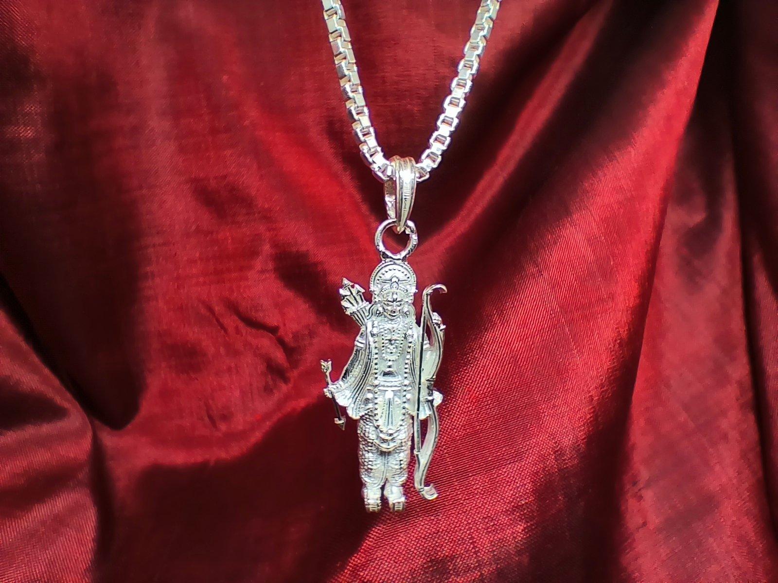 Pure Silver Bhagwan Shri Ramfor Good Health & Wealth view 1