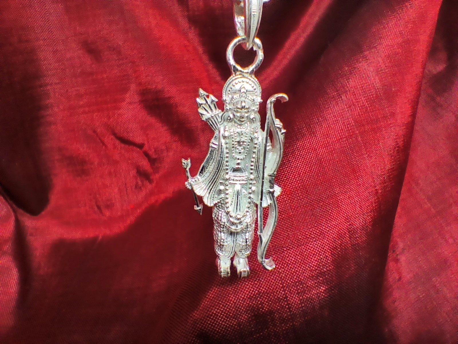 Pure Silver Bhagwan Shri Ramfor Good Health & Wealth view 2