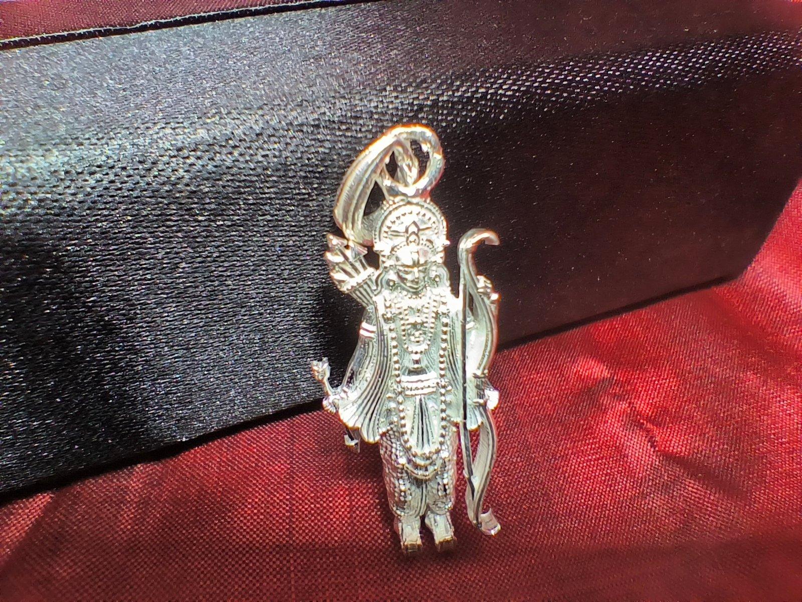 Pure Silver Bhagwan Shri Ramfor Good Health & Wealth view 4