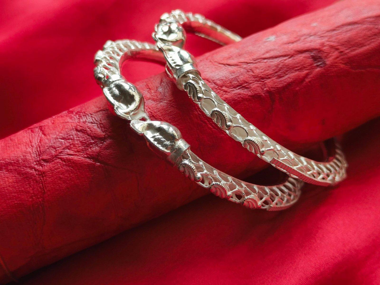 Rohini Silver Bala/Bangle view 4