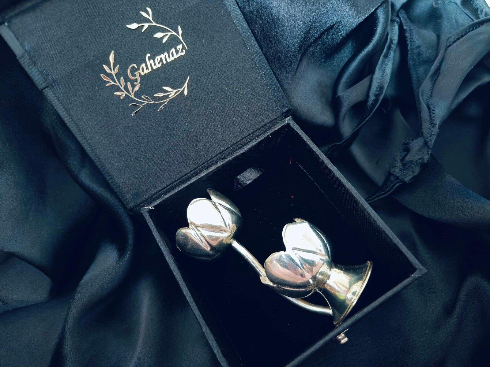 Silver Candle Stand view 4