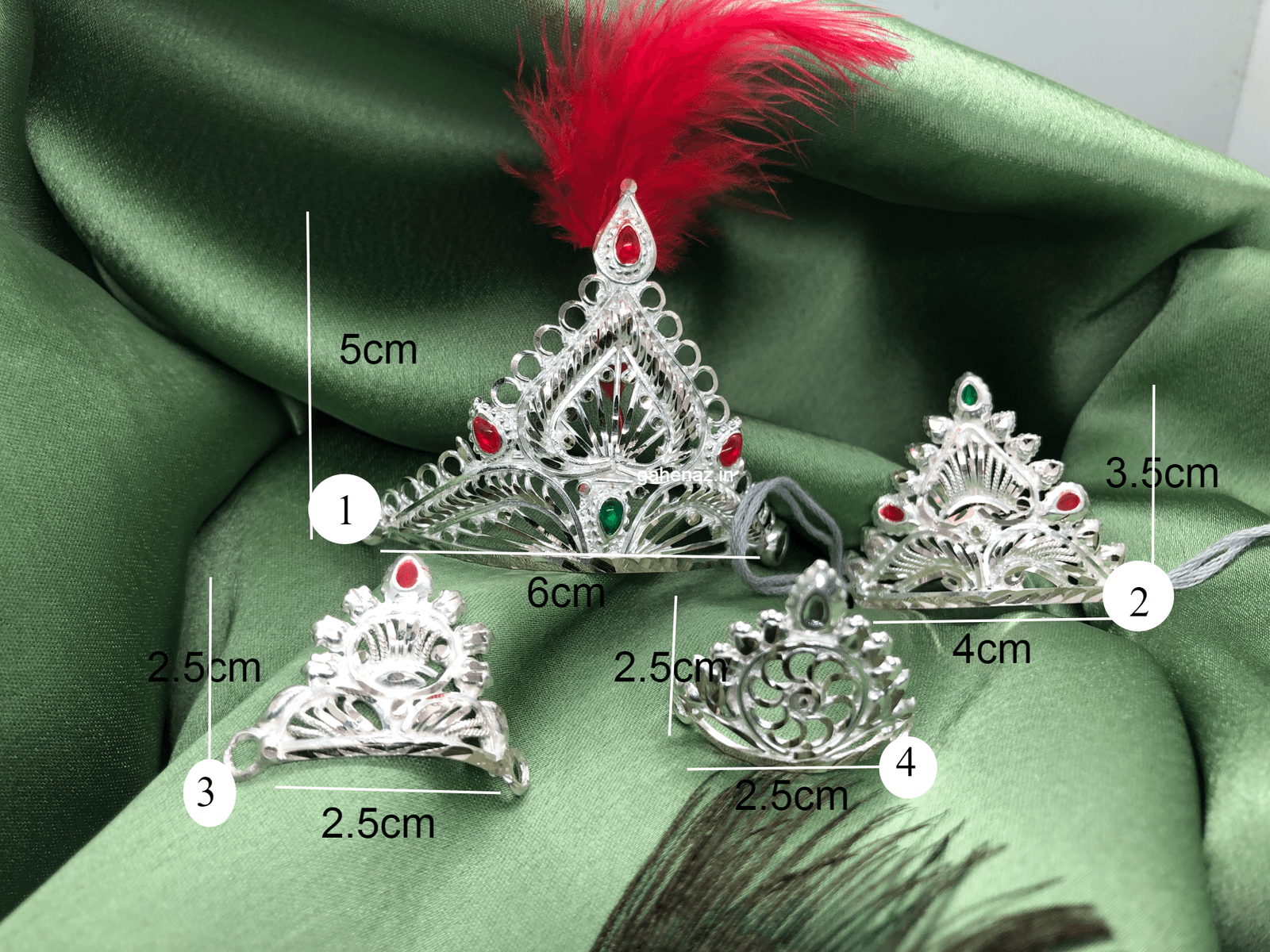 Silver Fancy Mukut view 2