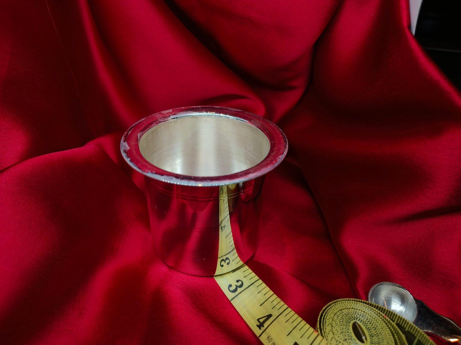 Silver Panchapatra pali/ Charan amrita Set view 3