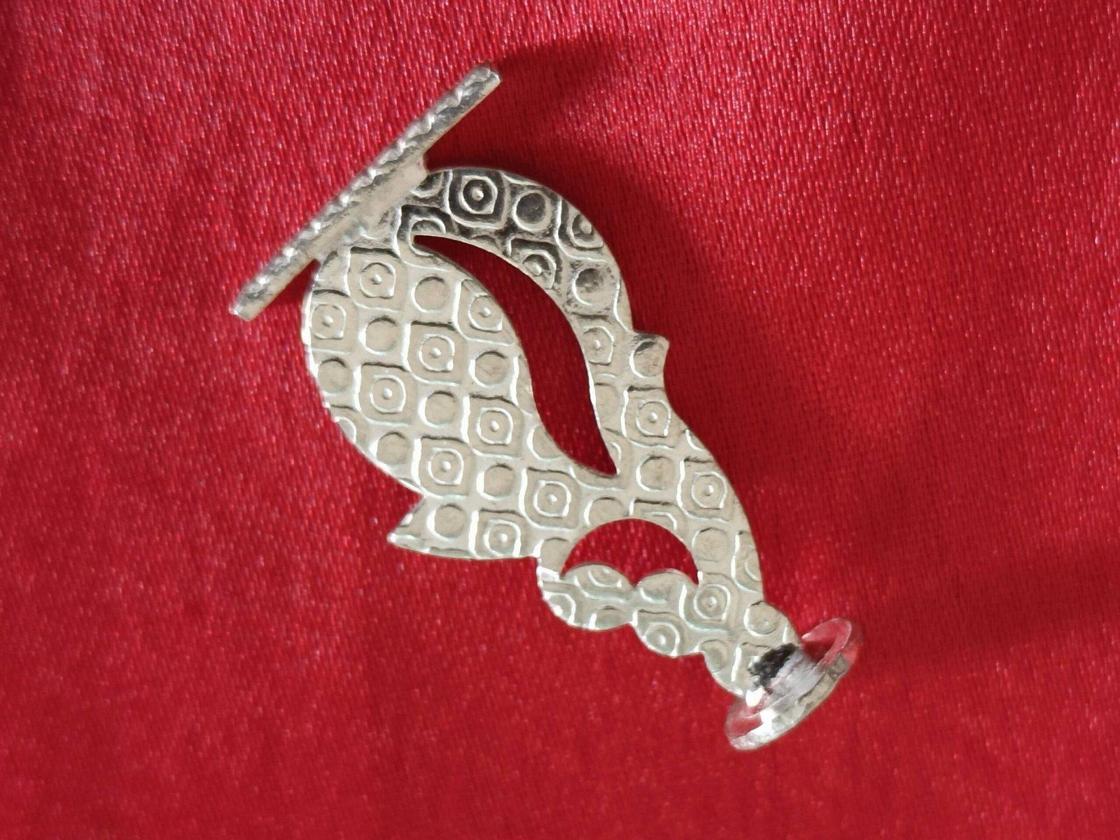 Silver Sindoor Kathi/ stick, Applicator/Tipkathi/Kumkum Bindi stick view 4