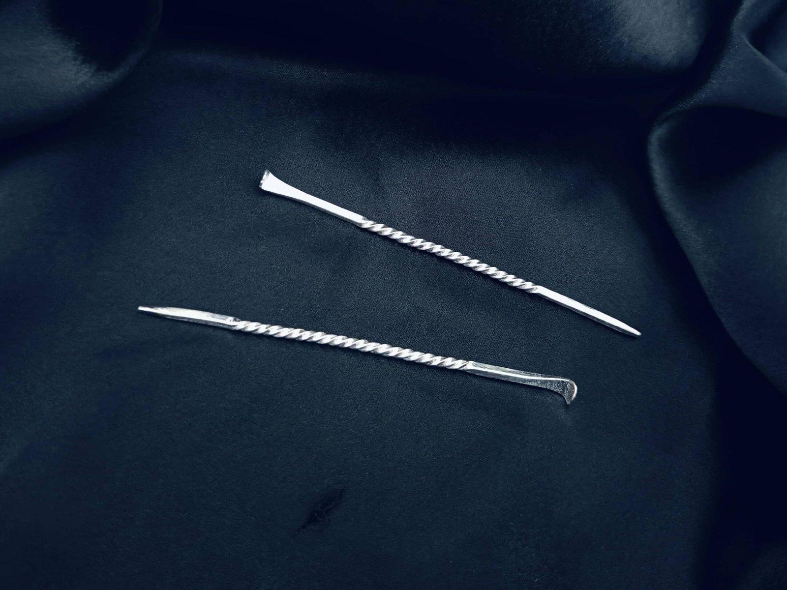 Silver Spiral Design Toothpick and Ear Cleaner view 2