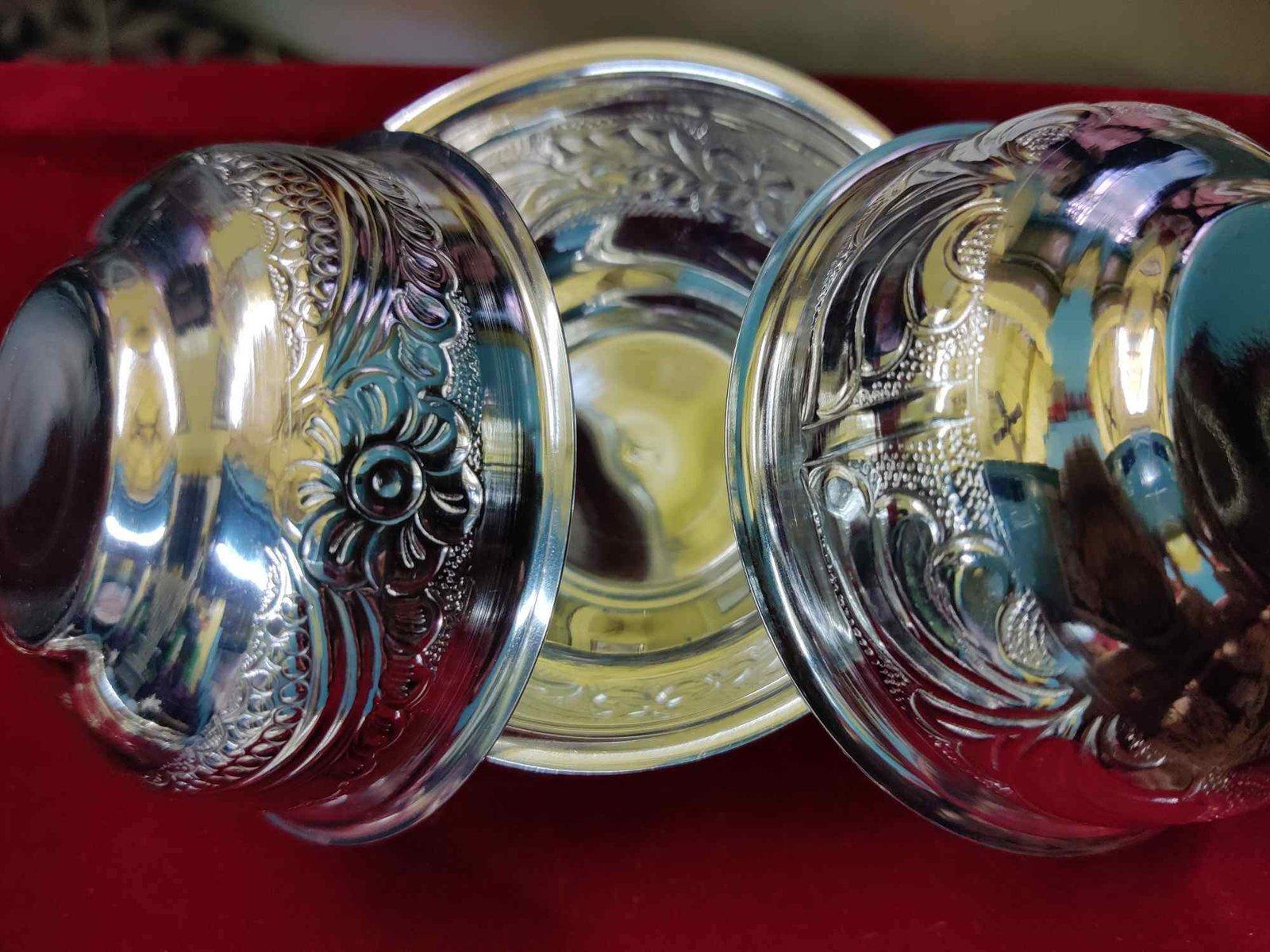 925 Silver Naksha Bowl/Naksha Bati view 4