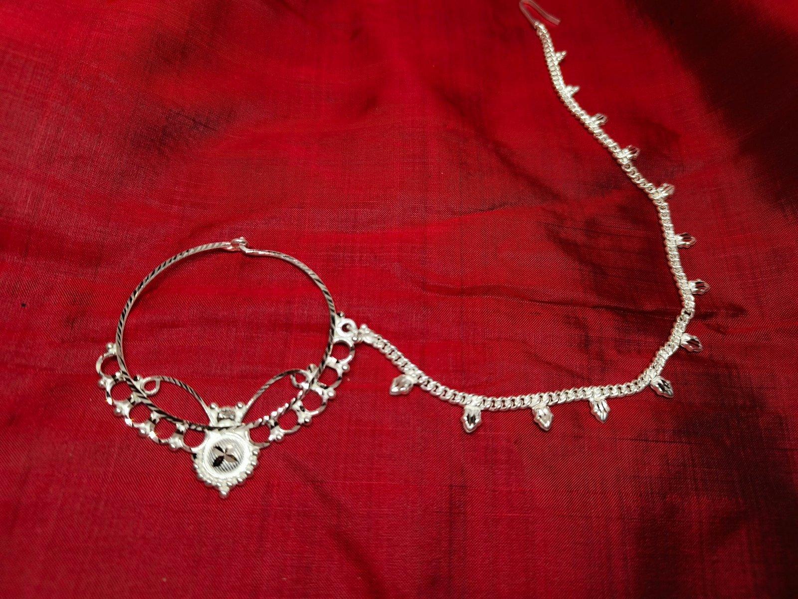 Aparna Noth / Nose Ring with Chain view 5