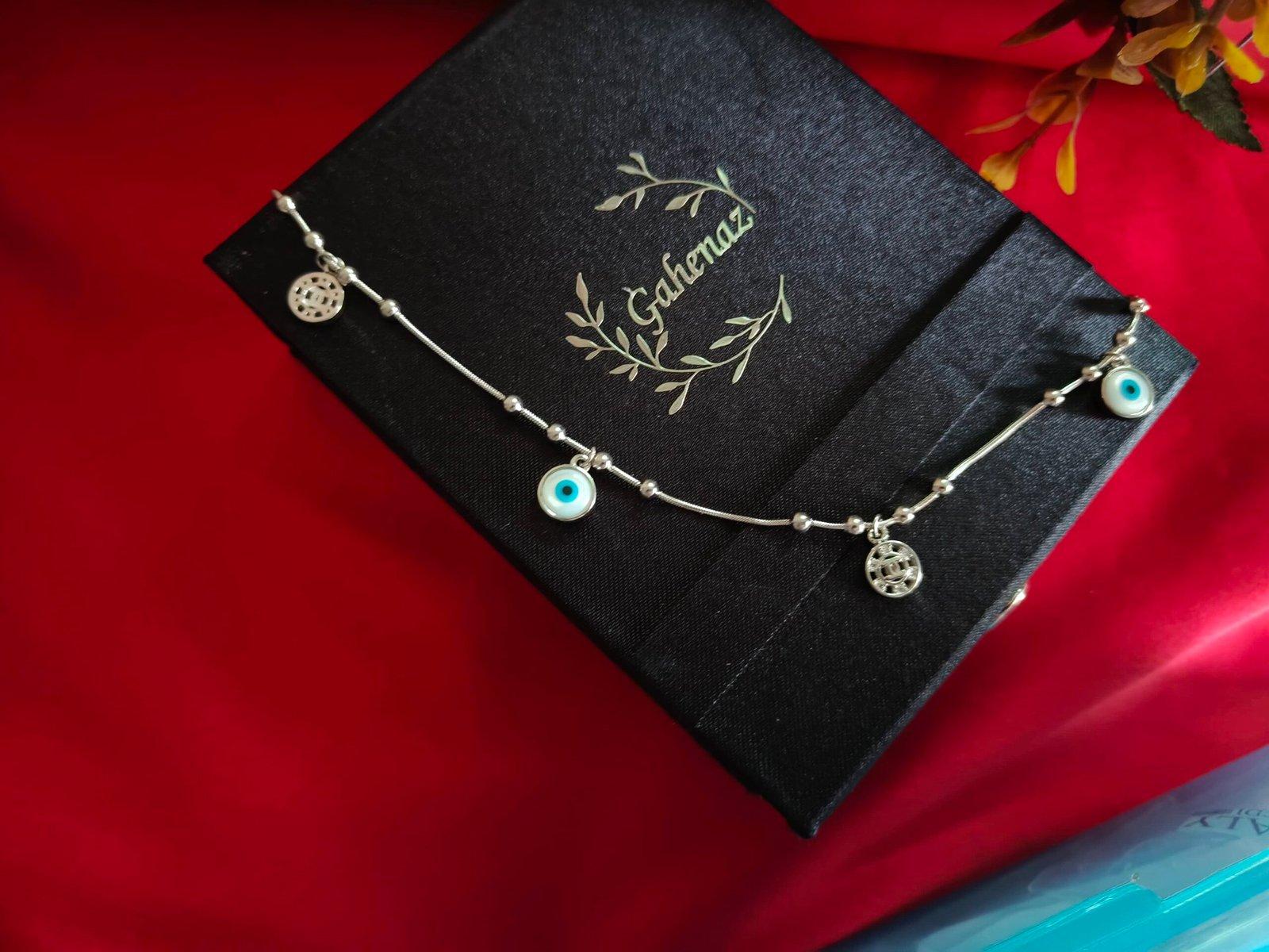 Blue Evil Eyes Anklet view 2