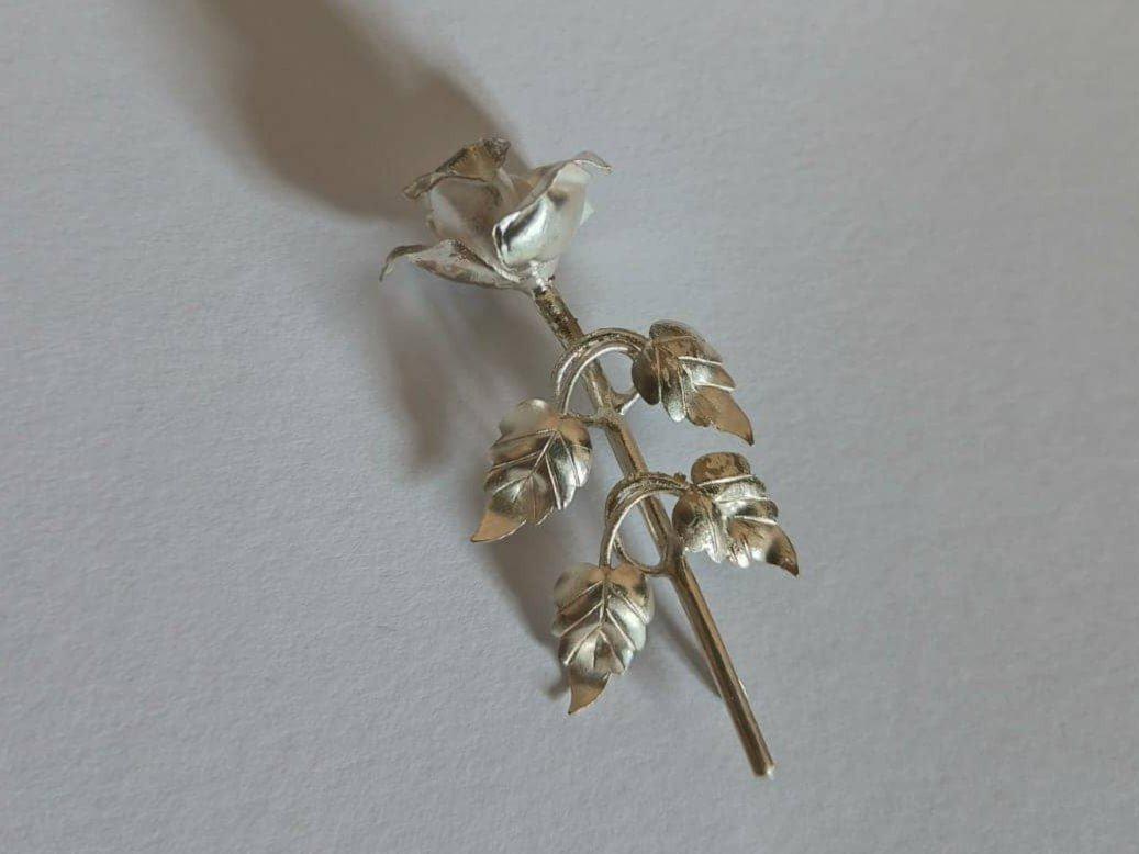 Coat Pin Rose view 3