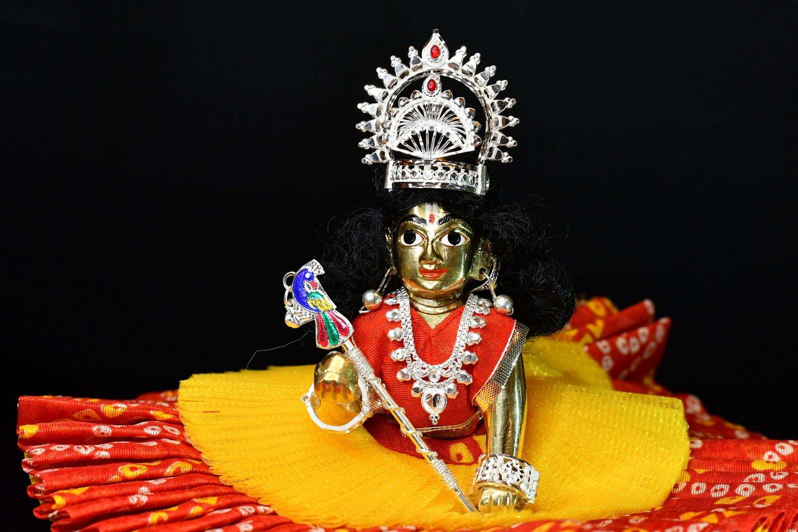 Gahenaz Silver Bangle/Chur for God/ Goddess/Idol/ Laddugopal view 2