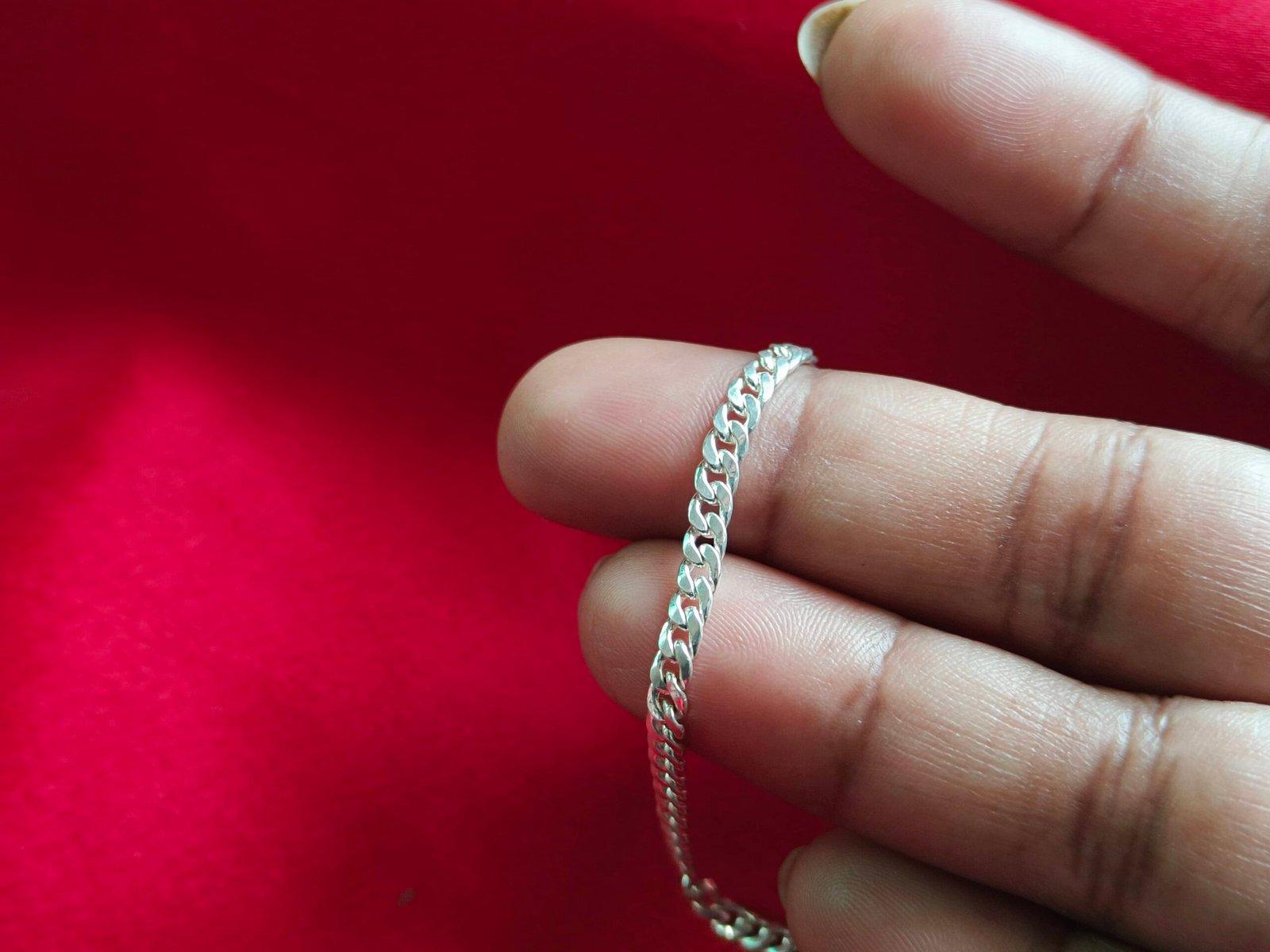 Gahenaz Silver Vine Chain for Kids view 3