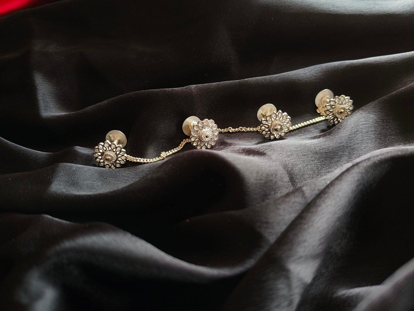 Krishna Filigree Kurta Button view 2