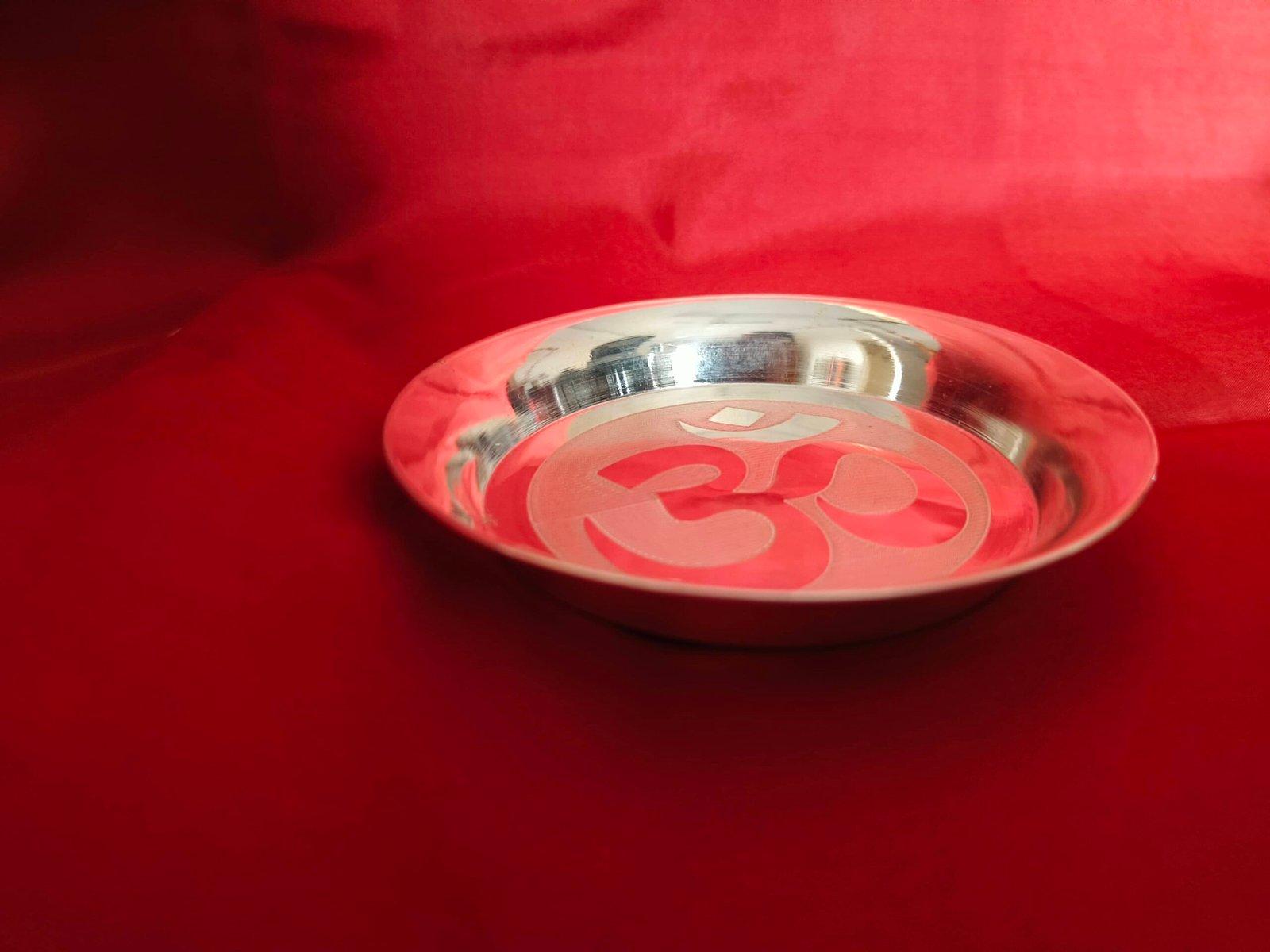 OM Plate / Thali for Bhog view 3