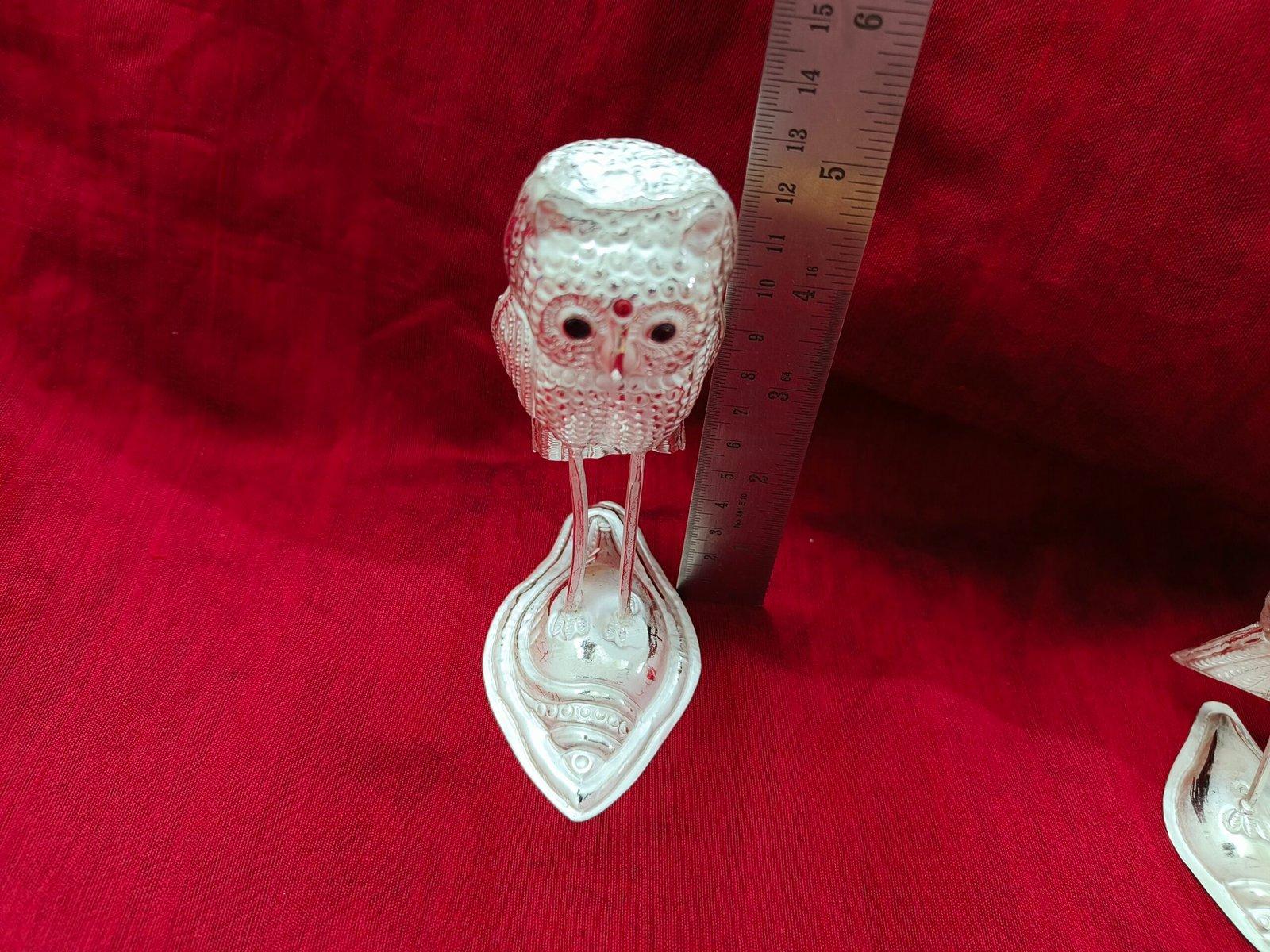 Owl, Pecha, Ullu, Lakshmi Ji's Owl/Feng Shui owl/Owl for Home Decor Idol Statue Figurine Showpiece for Good Luck view 3