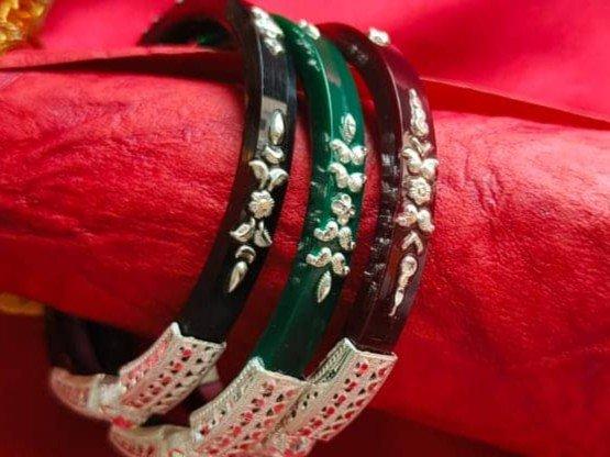 Parampara Fulkari Pola Green 2.7