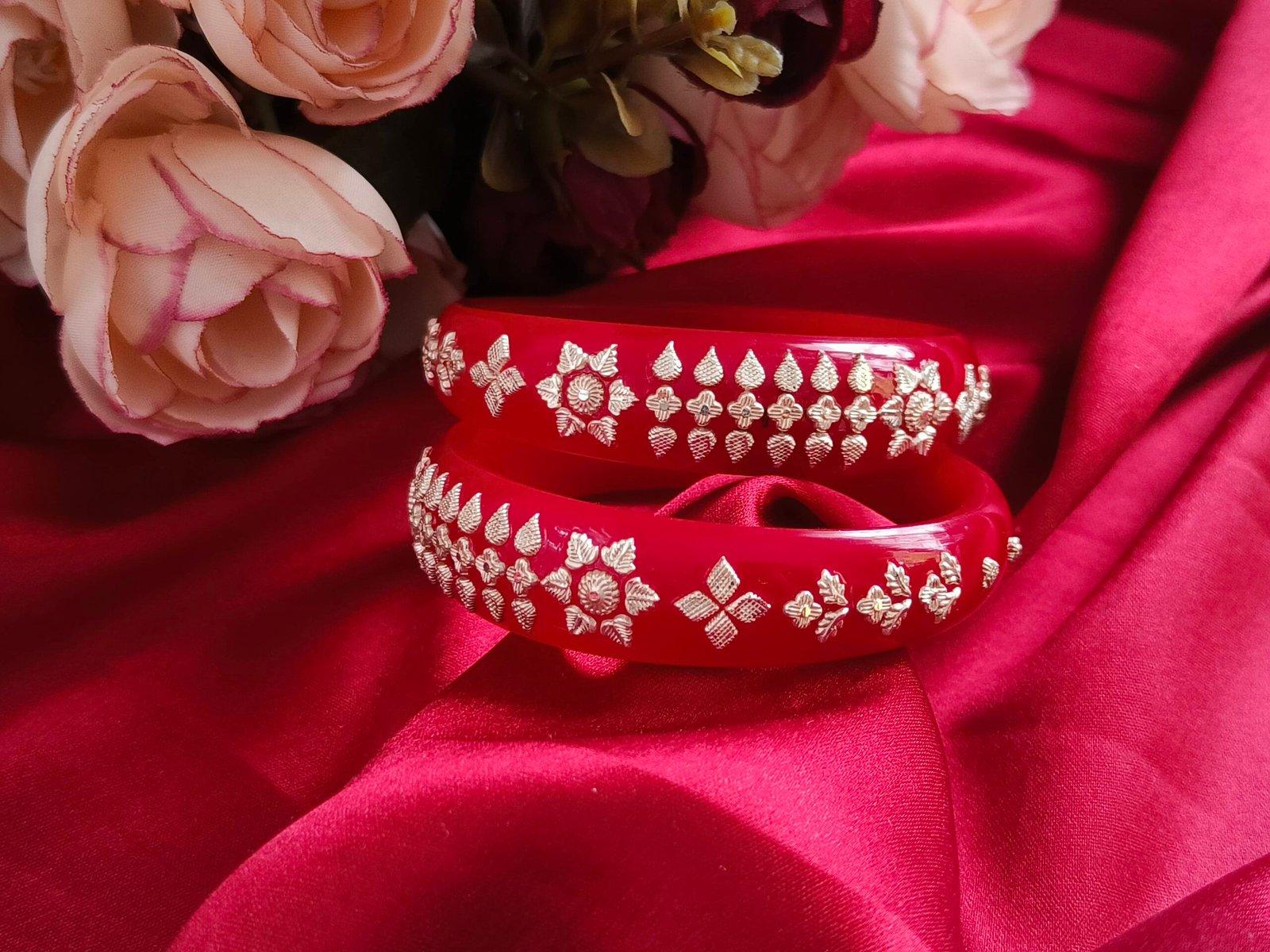 Pola Mohini Red Size 2.4