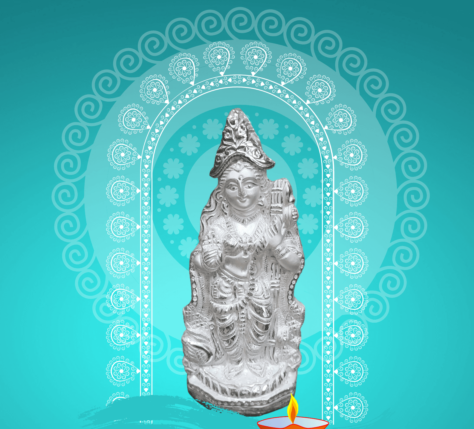 Saraswati ( सरस्वती) Idol view 1