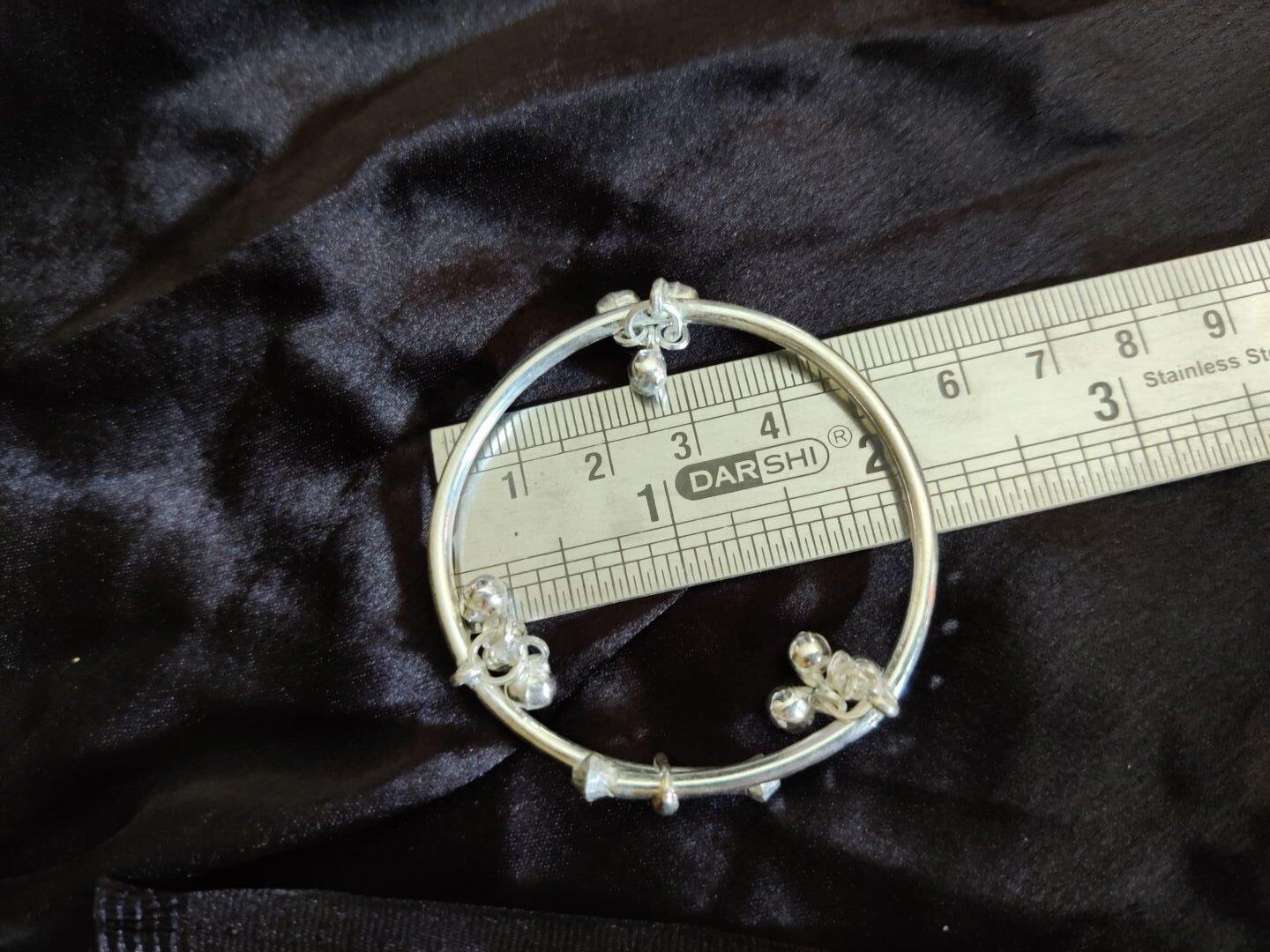 Silver Baby Leg Kada/Moll/Anklet view 3