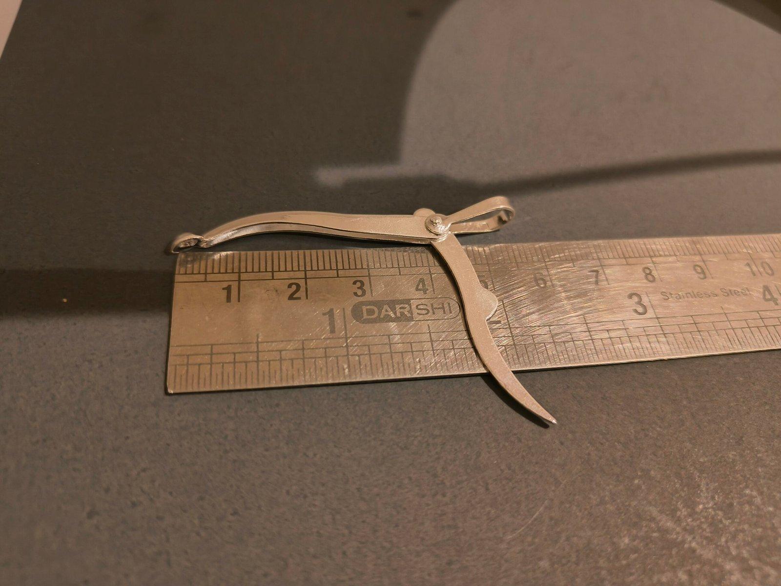 Silver Folding Toothpick and Ear Cleaner Set view 3