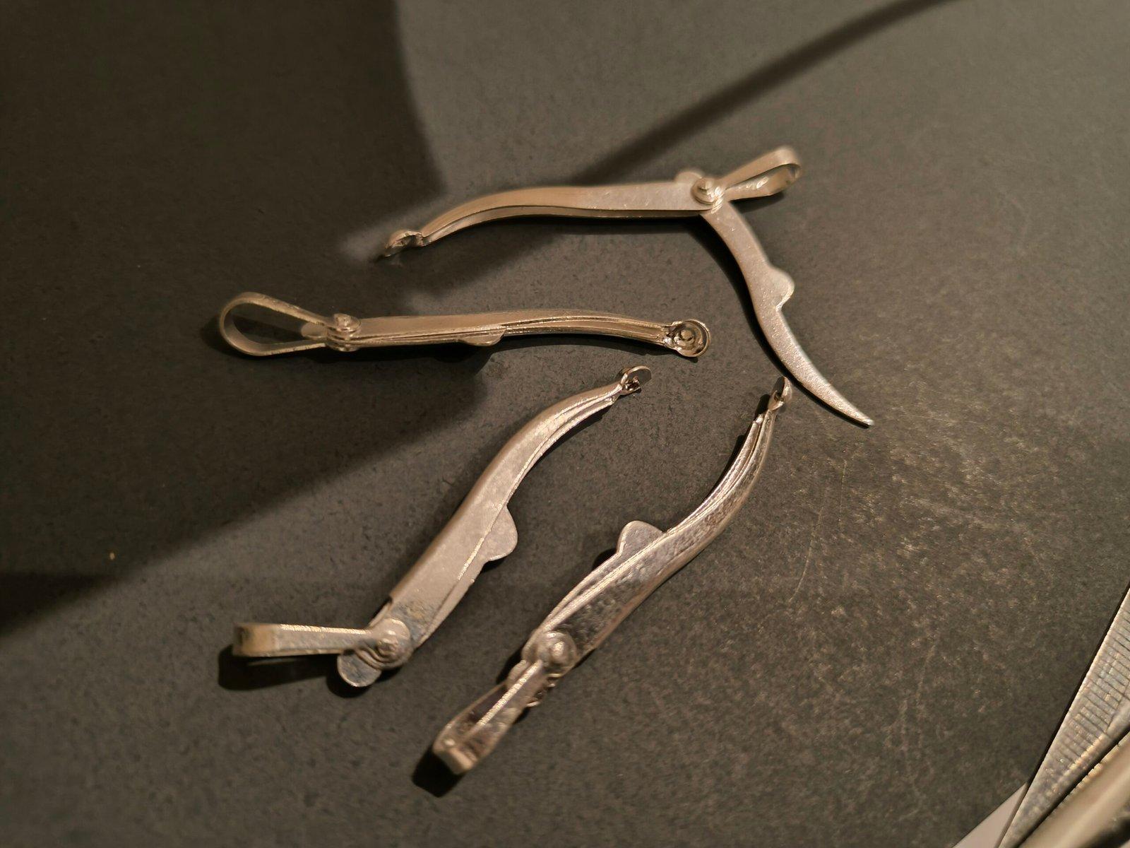 Silver Folding Toothpick and Ear Cleaner Set view 4