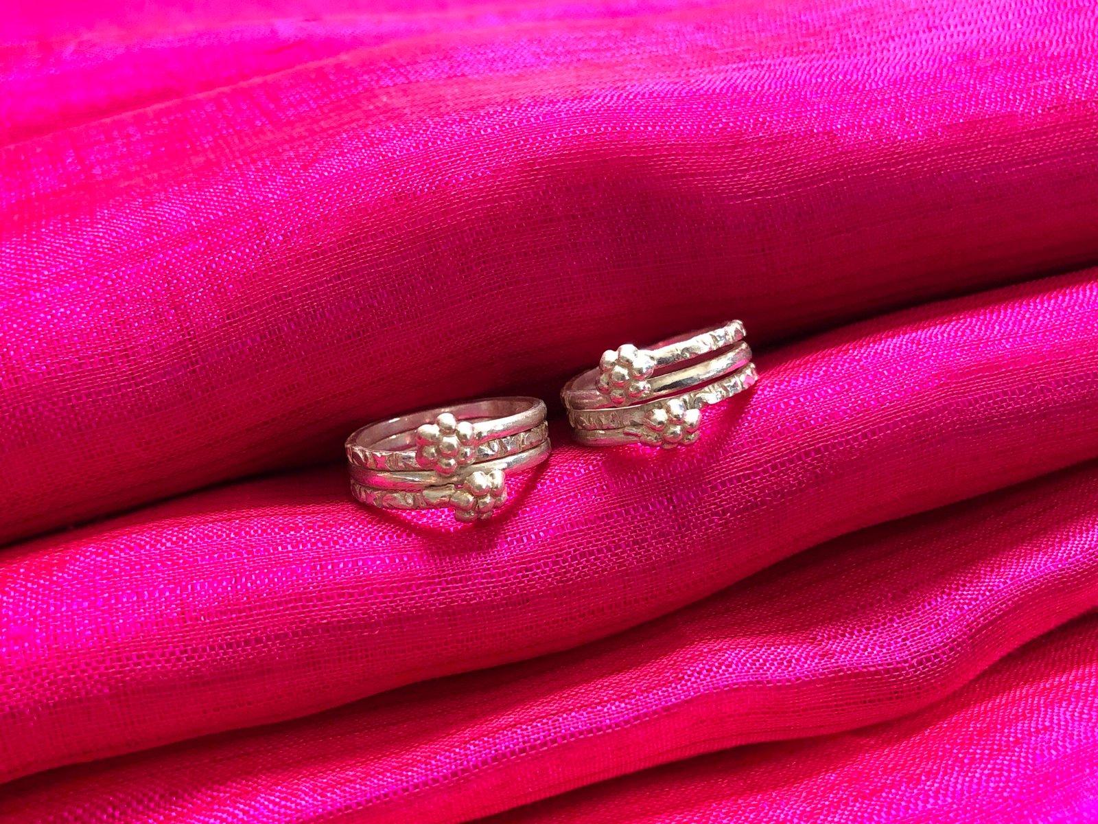 Spring Toe Ring/ Toering/ Bichiya dhai pach view 1